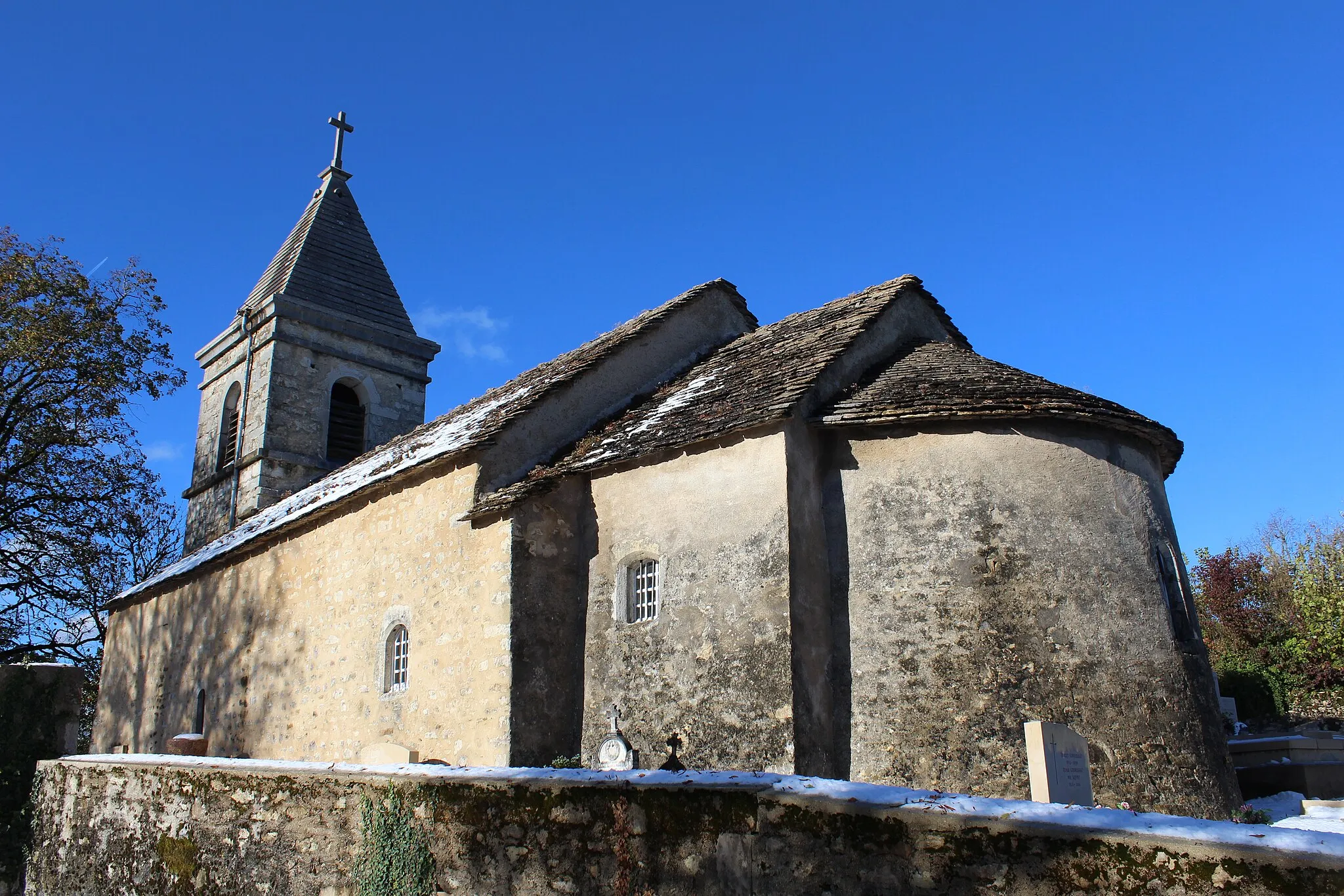 Photo showing: Chapelle Saint-Pierre de Mornay, Nurieux-Volognat.