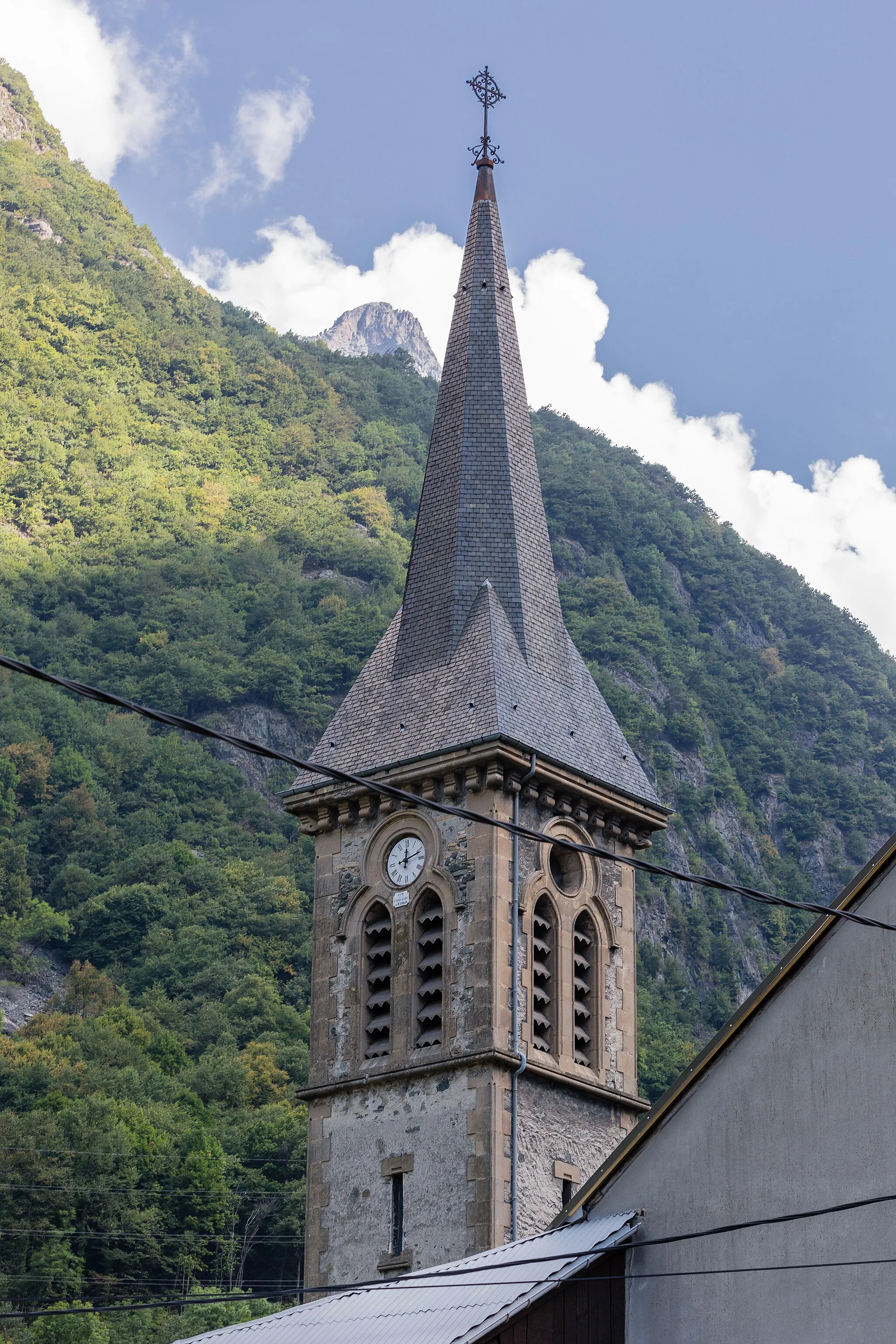 Photo showing: Clocher de l'église Saint-Antoine de Livet-et-Gavet (France).
