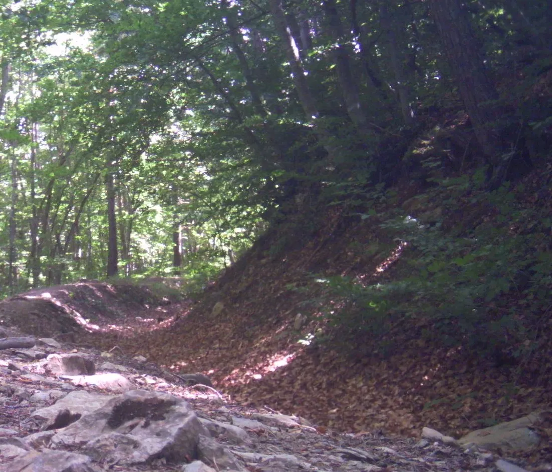 Photo showing: L'ancien canal de Pont-du-Fossé au-dessus de La Fare-en-Champsaur.