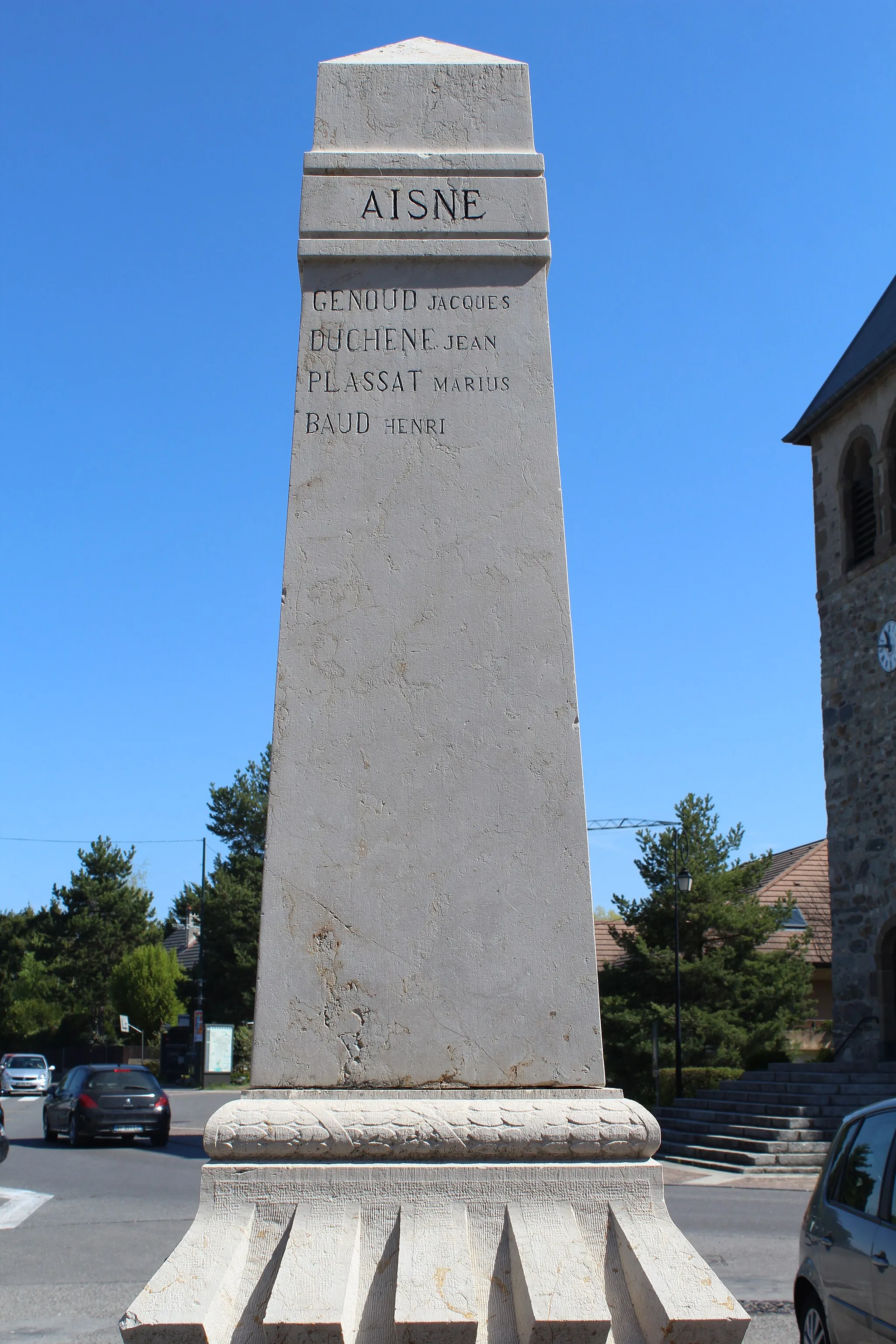 Photo showing: Monument aux morts de Margencel.