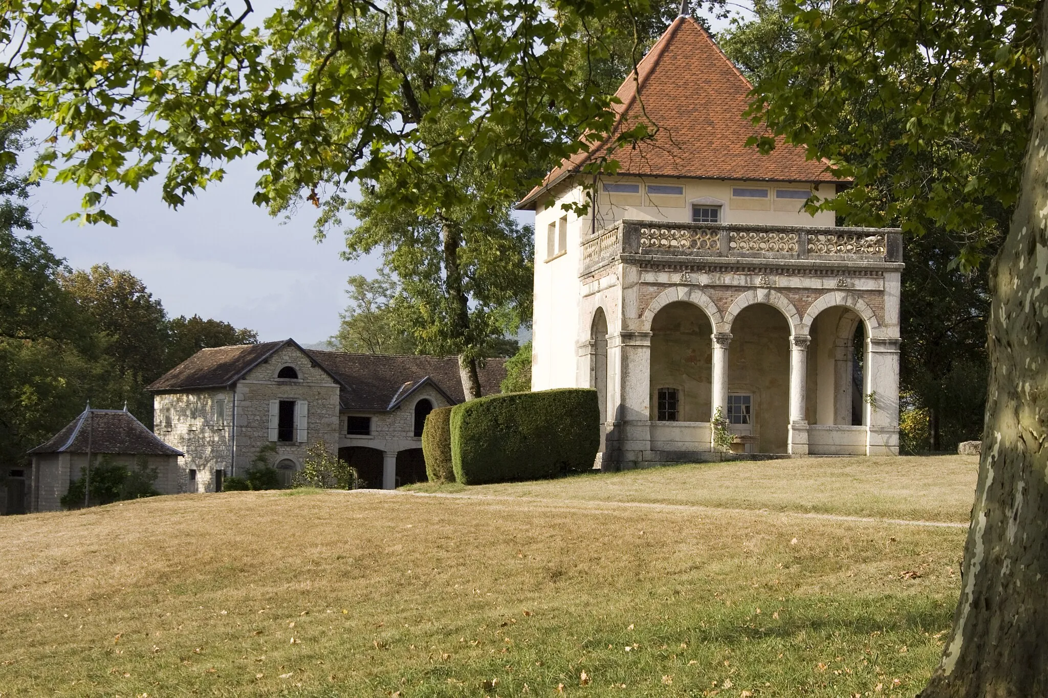 Photo showing: Le Château de Brangues, propriété de Paul Claudel, près de Morestel (Isère)