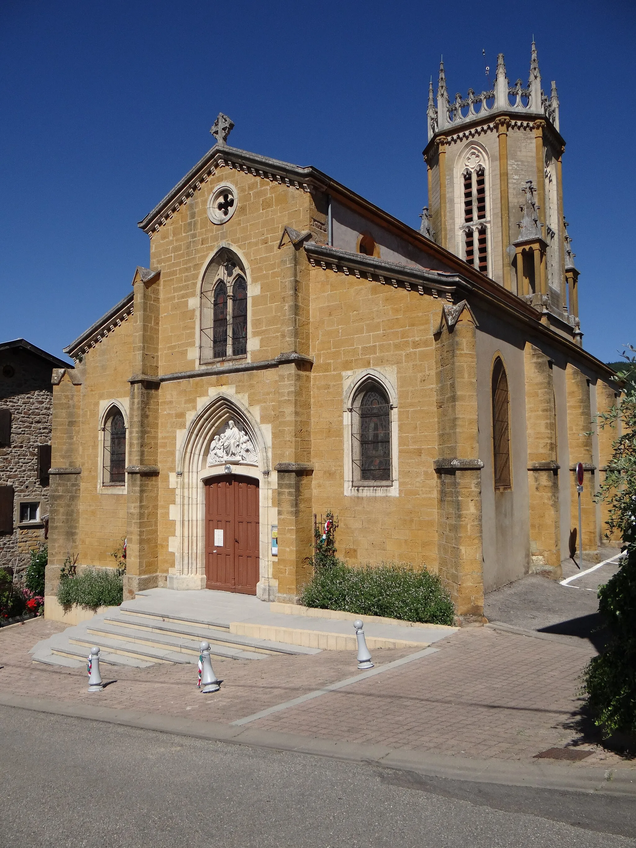 Photo showing: Église Saint-Georges, Chevinay, Rhônes, France.