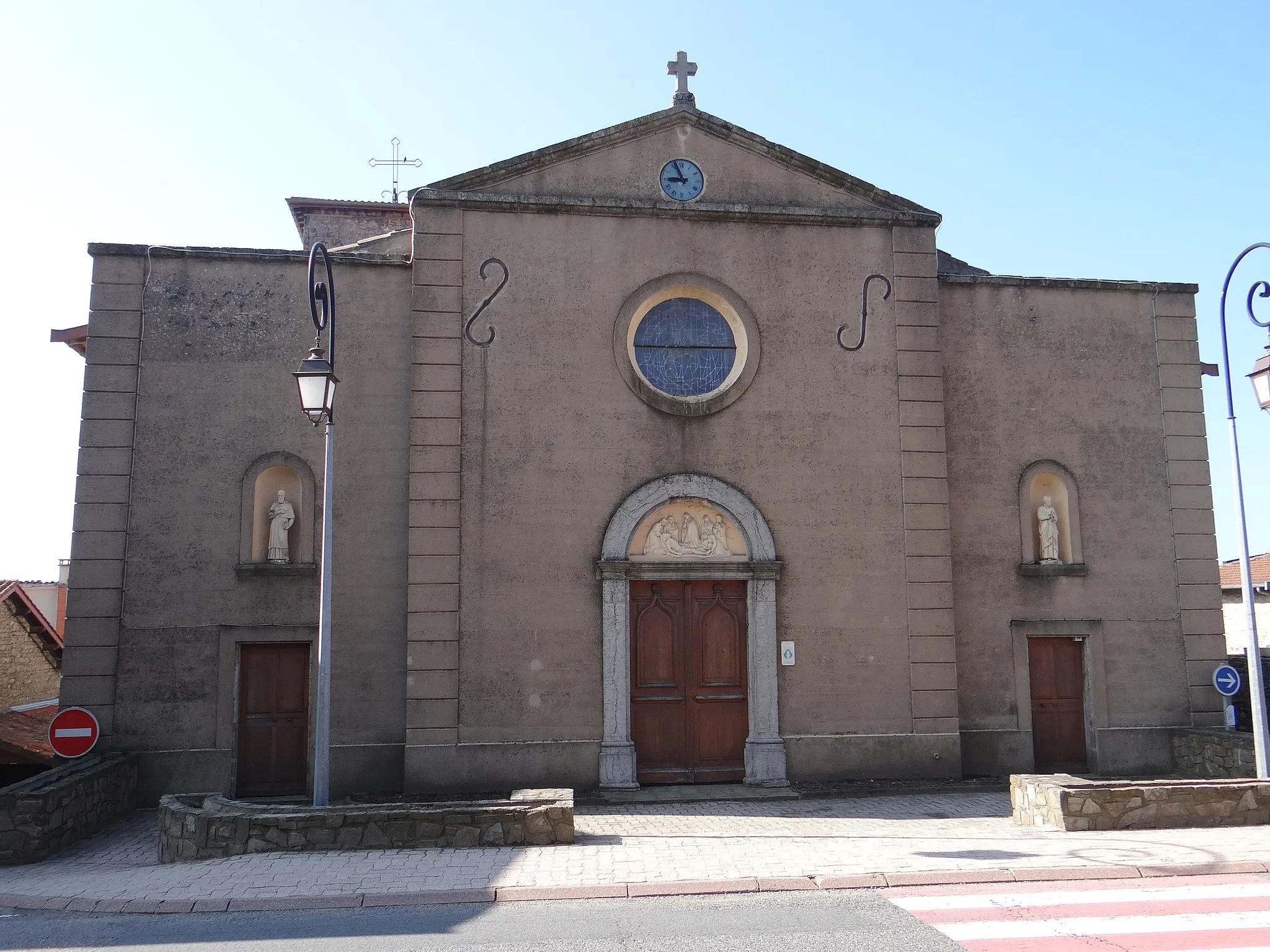 Photo showing: St. John the Apostle Church, Duerne, Rhone, France