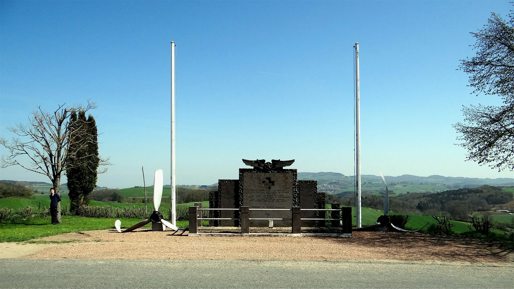 Photo showing: "Monument to the Americans," Duerne, Rhône, France.