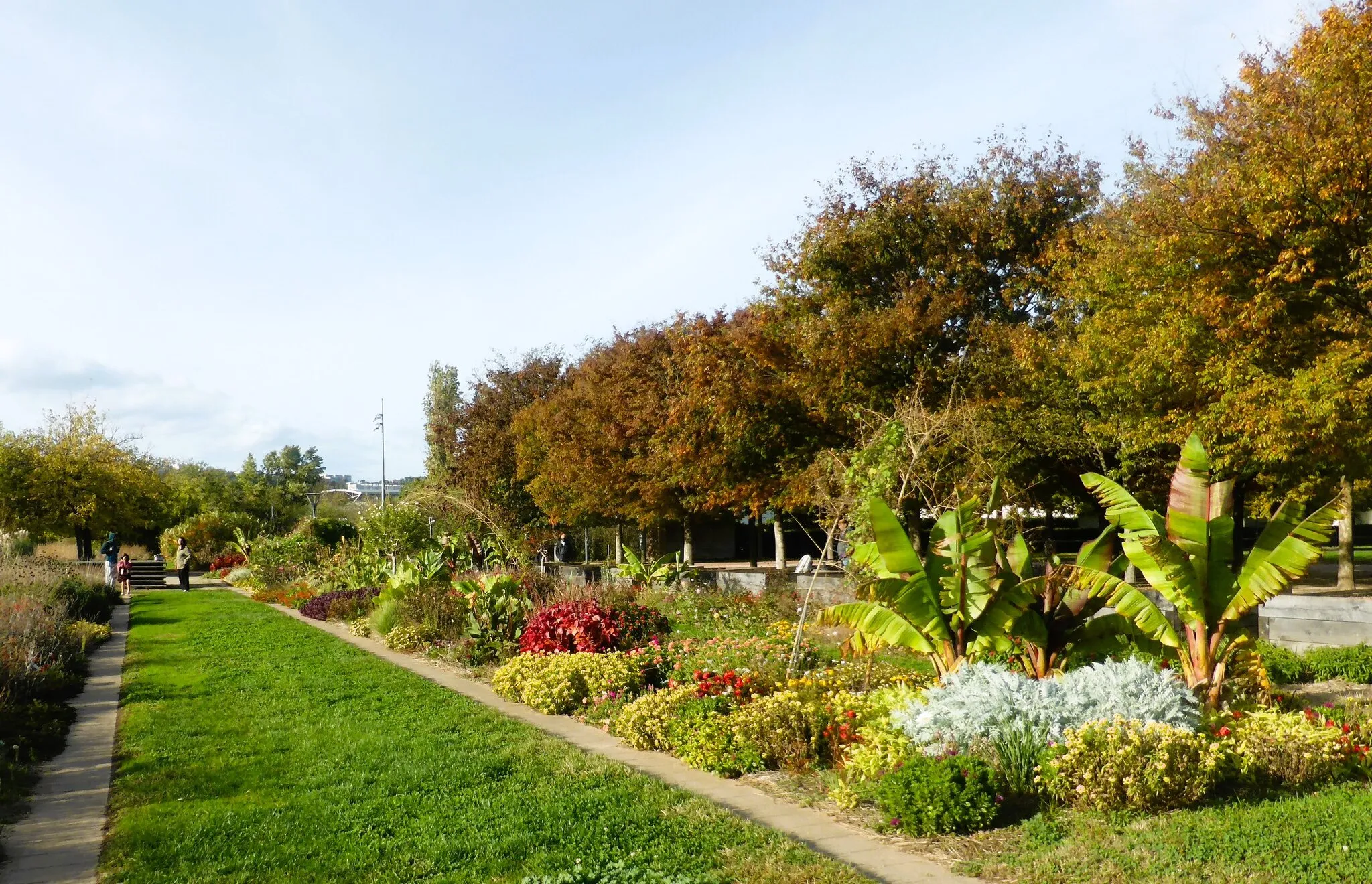 Photo showing: allée fleurie