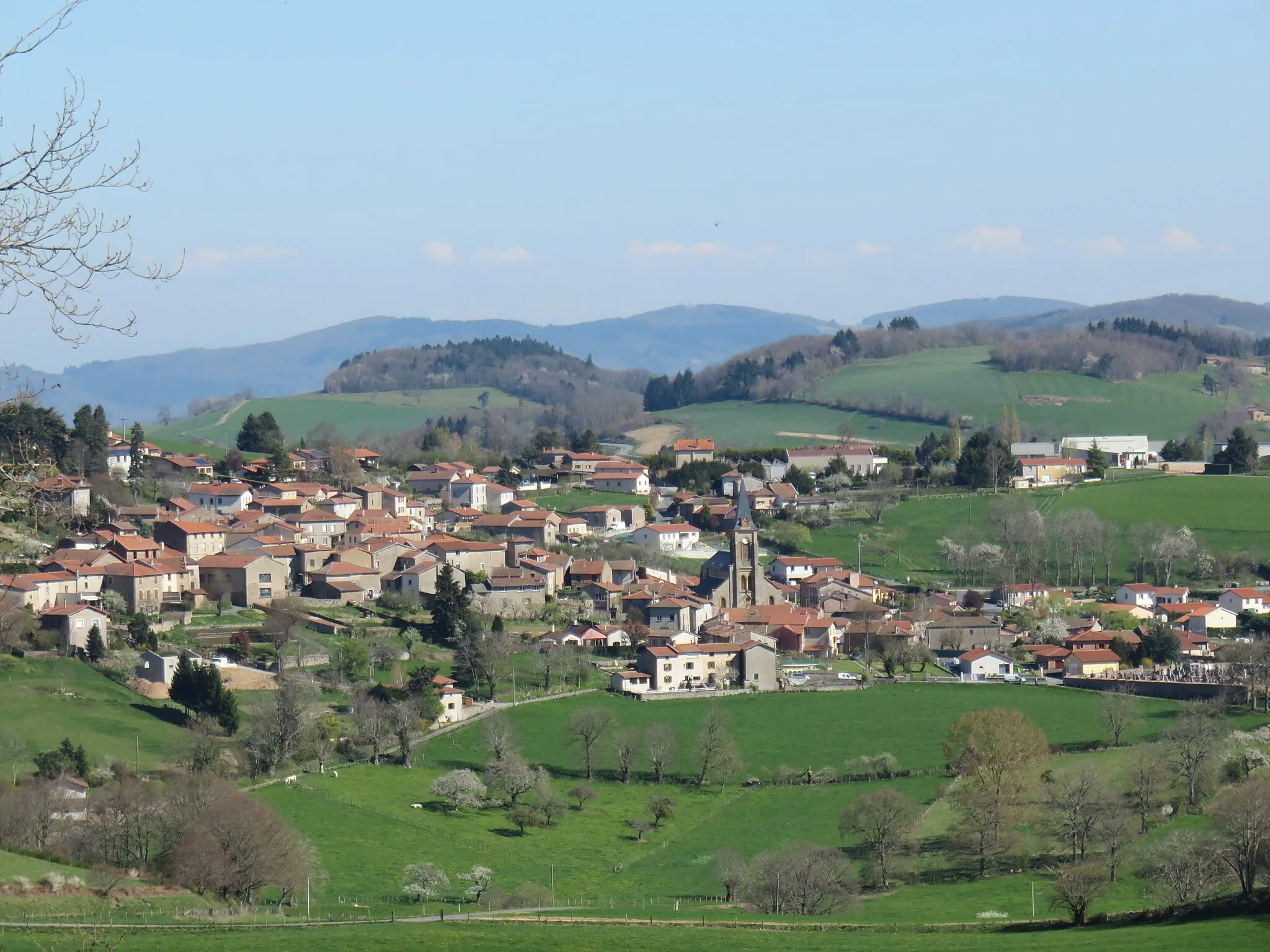 Photo showing: Vue de Villechenève (Rhône, France).