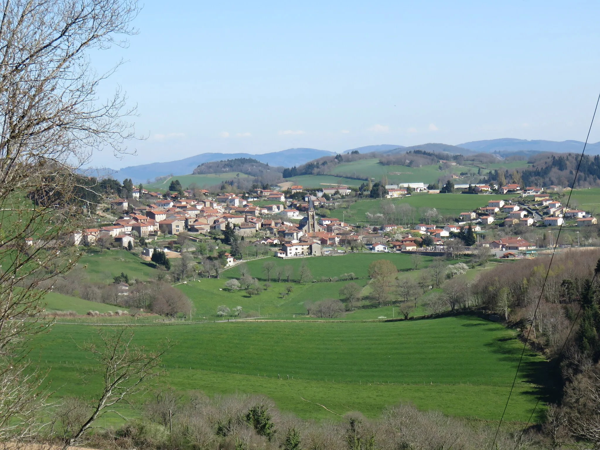 Photo showing: Vue de Villechenève (Rhône, France).