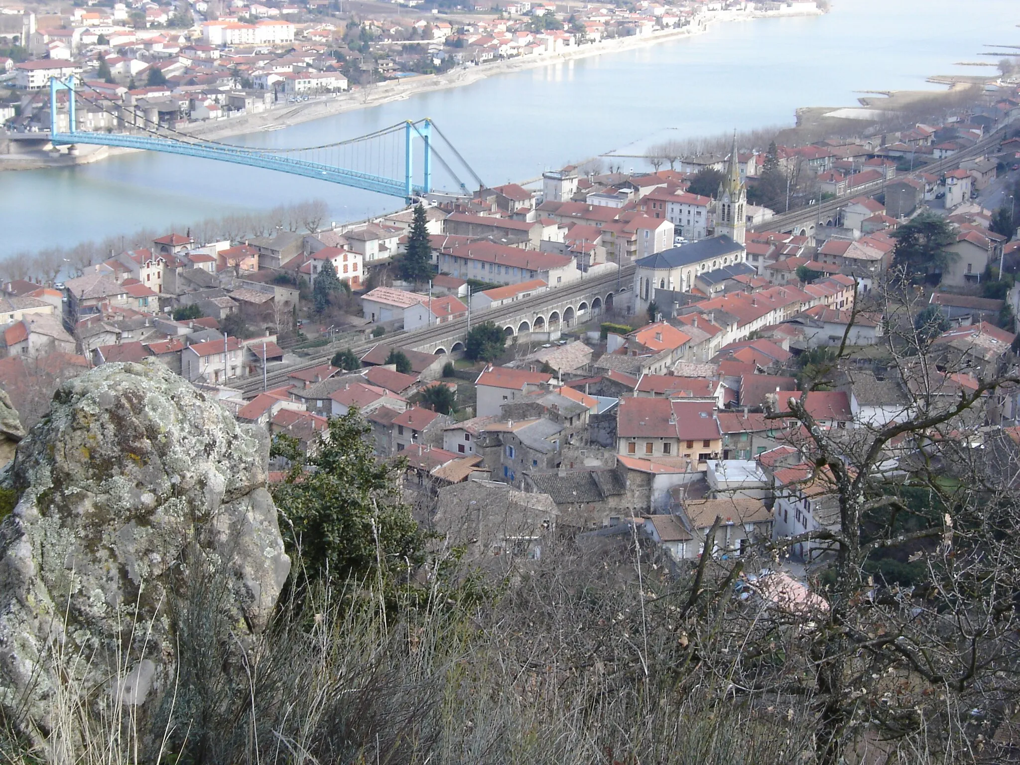 Photo showing: Serrières vue générale: Pont de Sablons.