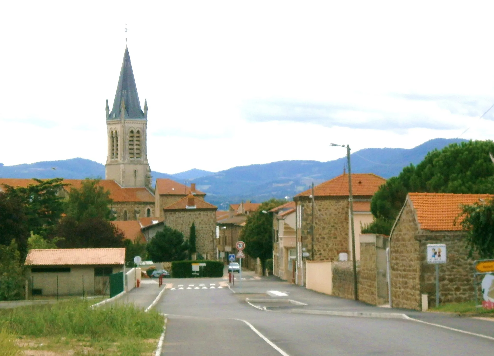 Photo showing: Vernosc-lès-Annonay, entrée du village