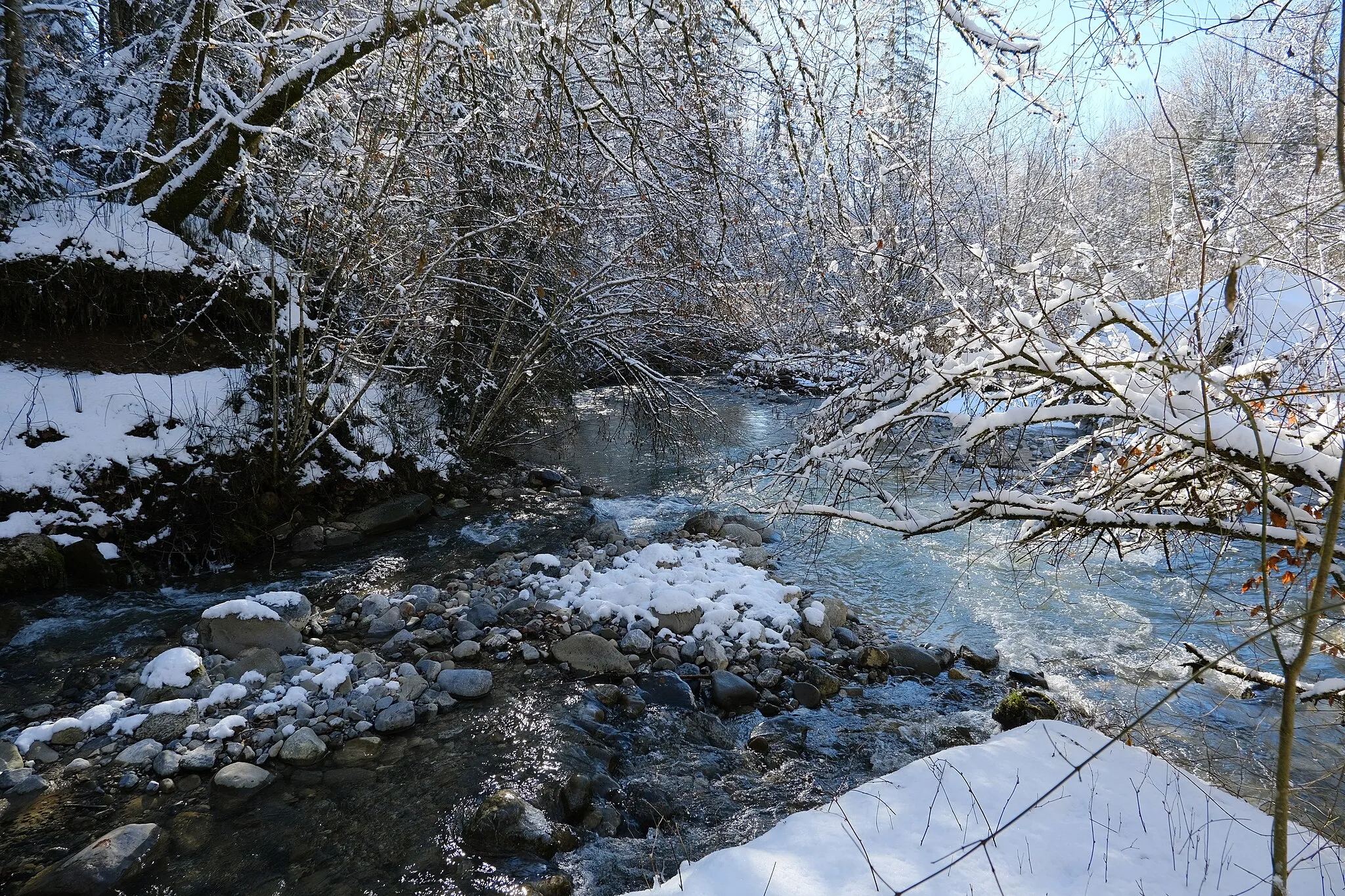 Photo showing: Confluence des Usses et du Ruisseau du Grand Verray @ Champ Beau Fond @ Villy-le-Bouveret