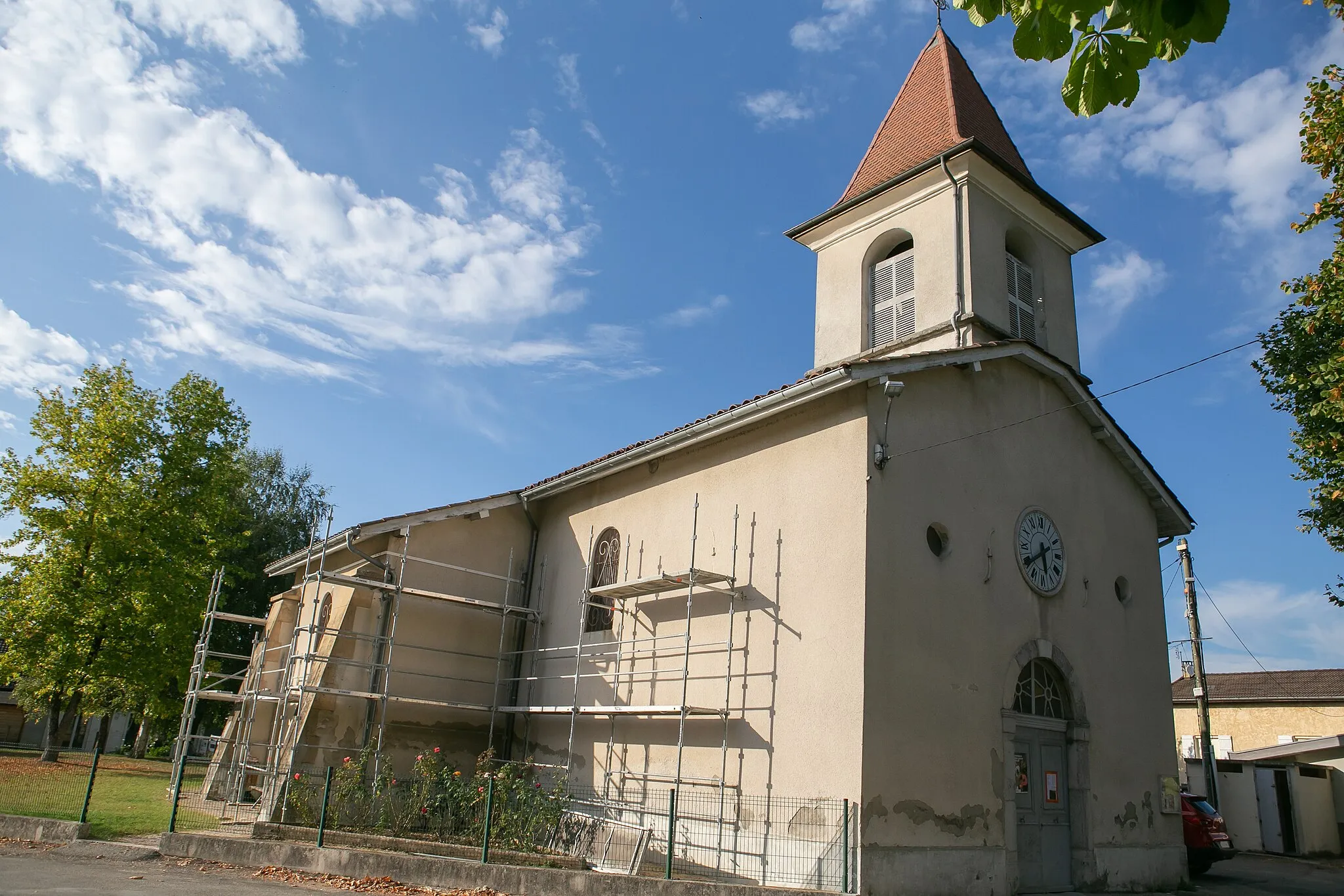 Photo showing: Vue de l'église de Beaucroissant  / Isère / France
