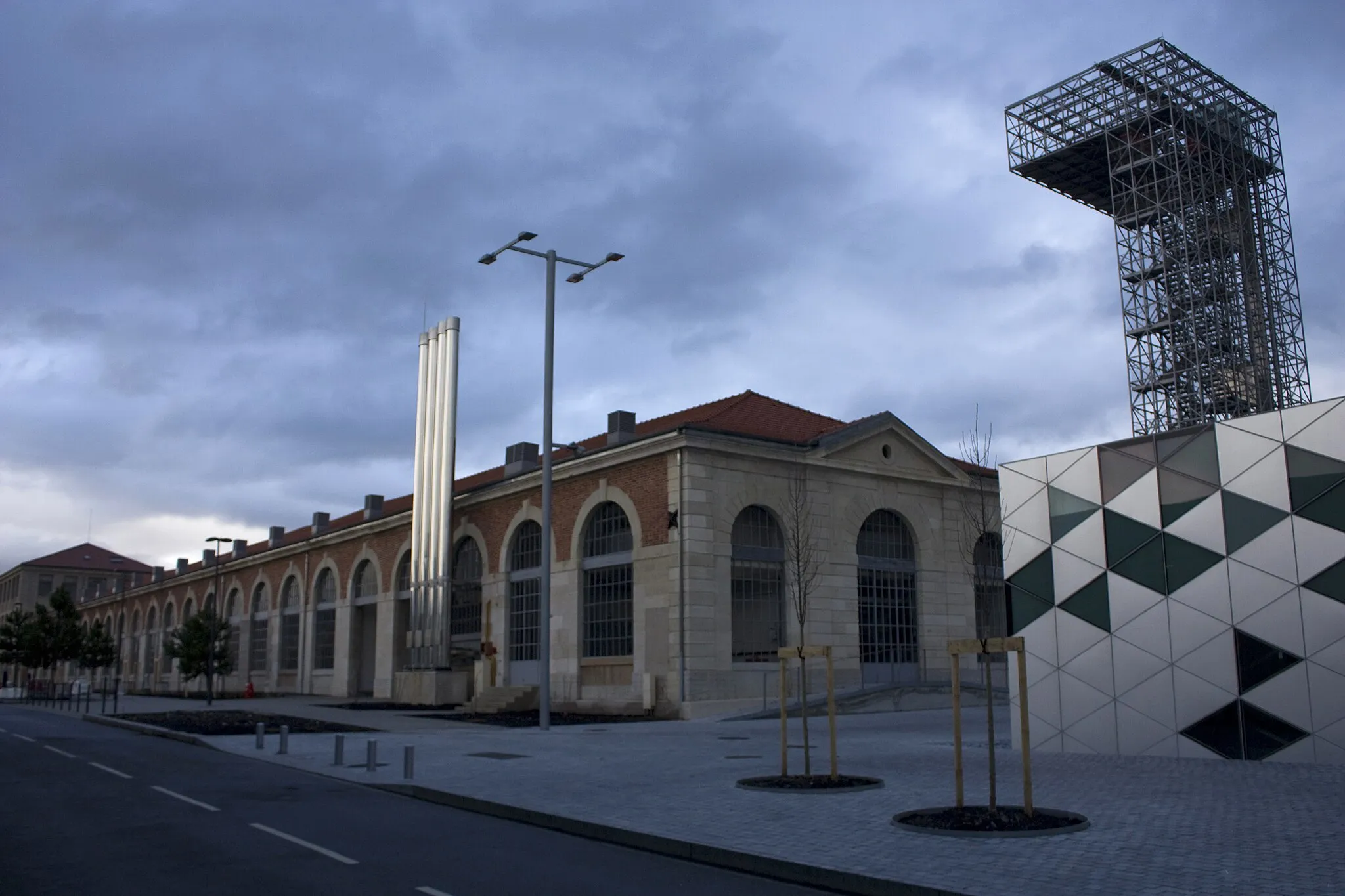 Photo showing: The workshops of the factory north, along the first courtyard behind the building of the clock