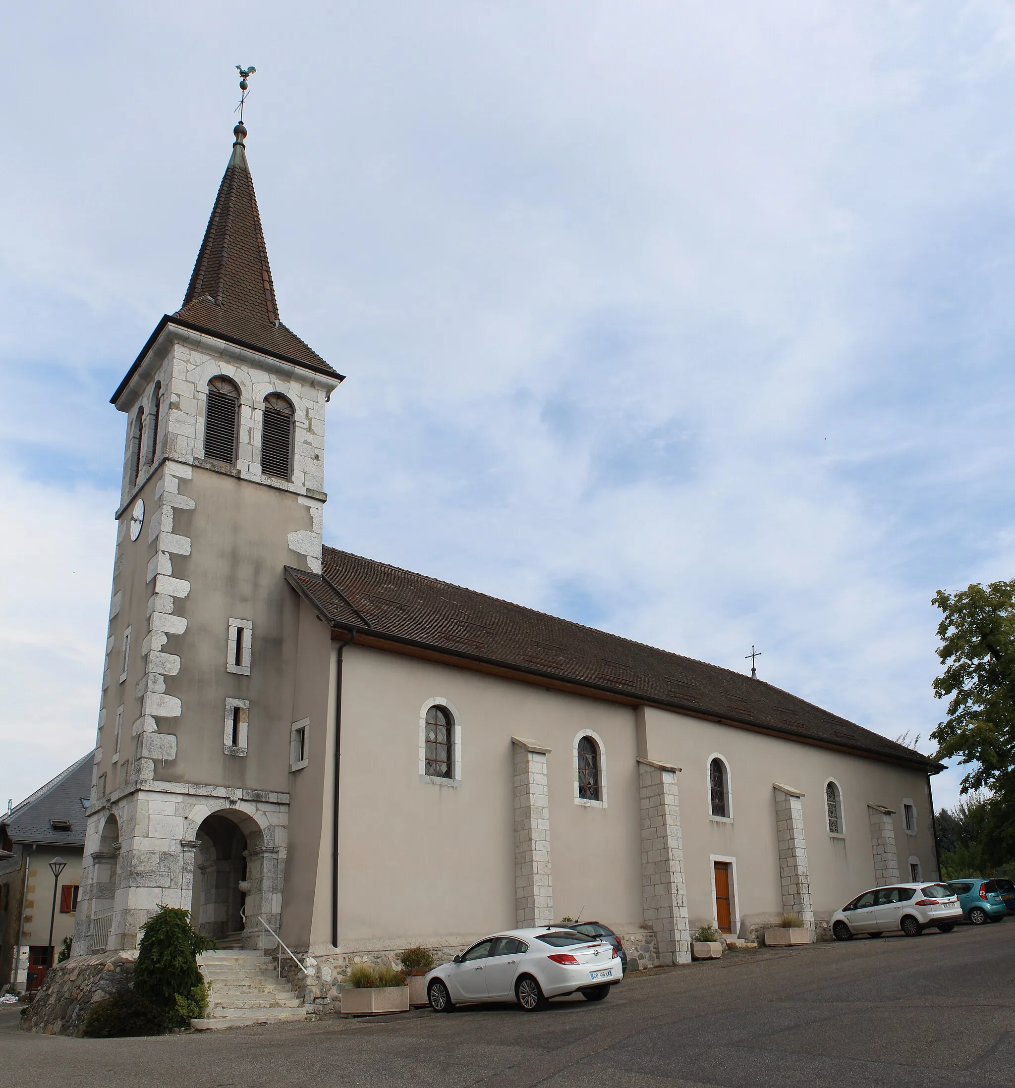 Photo showing: Église Saint-Jean-Baptiste de Thusy.