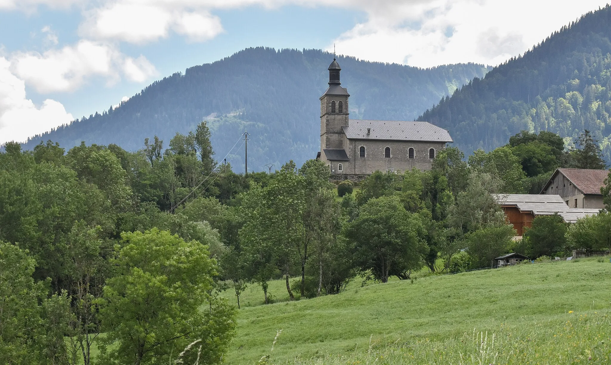 Photo showing: Immaculate Conception church in La Baume, Haute-Savoie, France