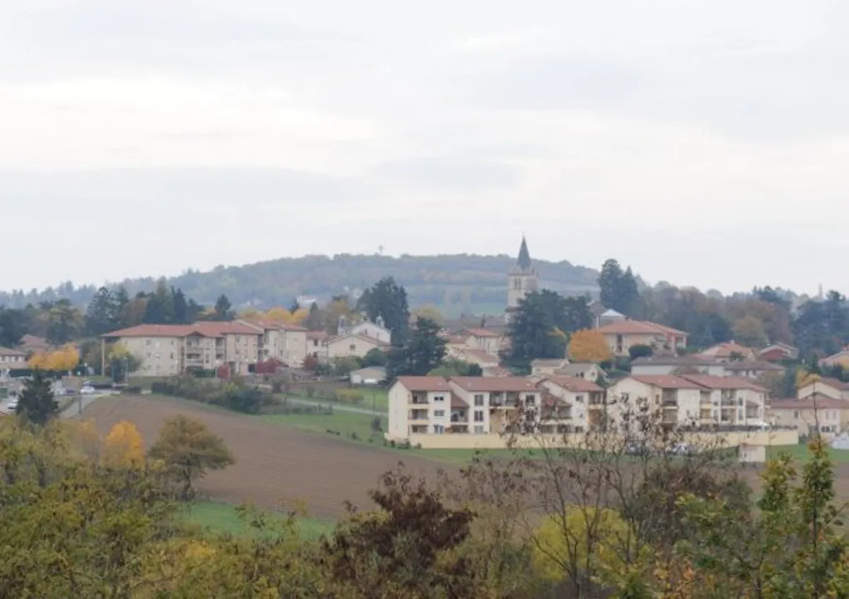 Photo showing: Lentilly, vue générale depuis la route Napoléon