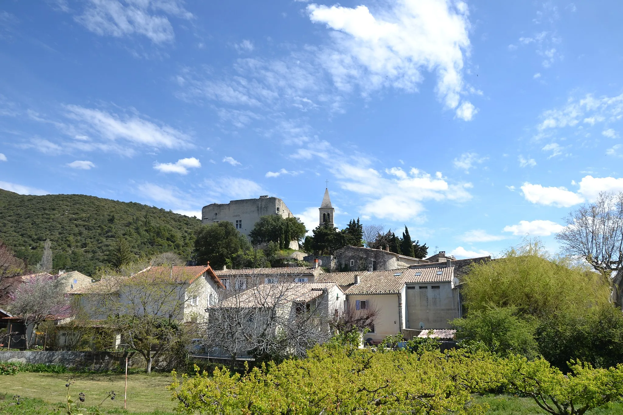 Photo showing: Village et château du Pègue