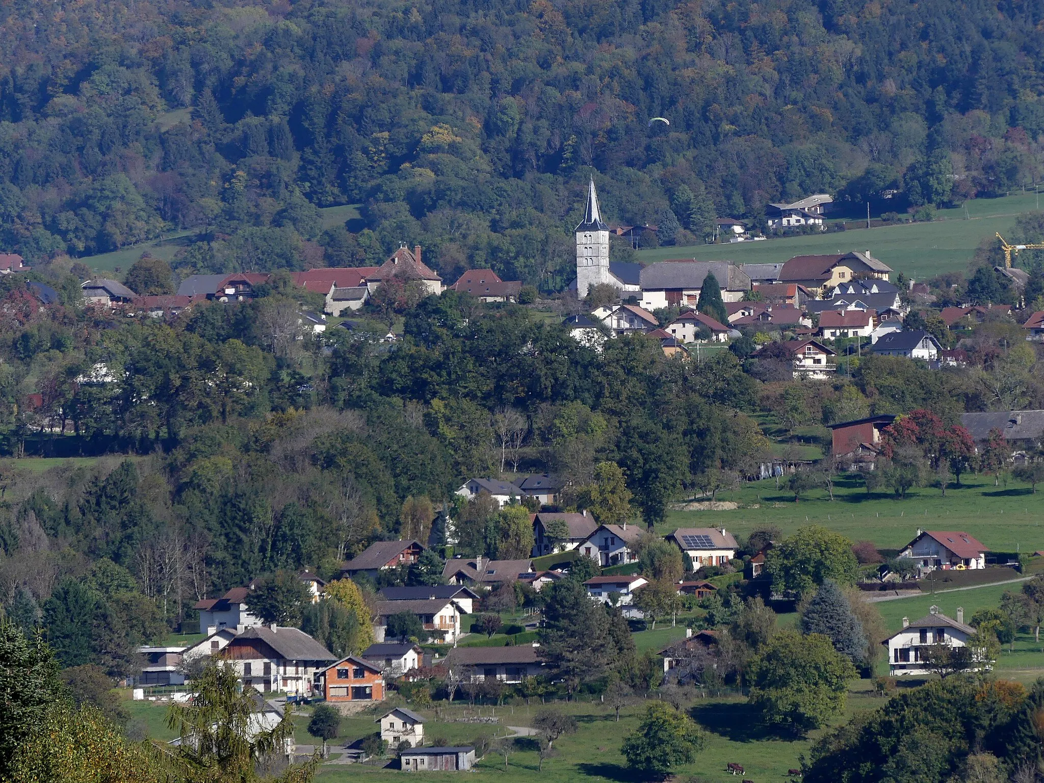 Photo showing: Sight, from Argonay, of Villaz village in Haute-Savoie, France.