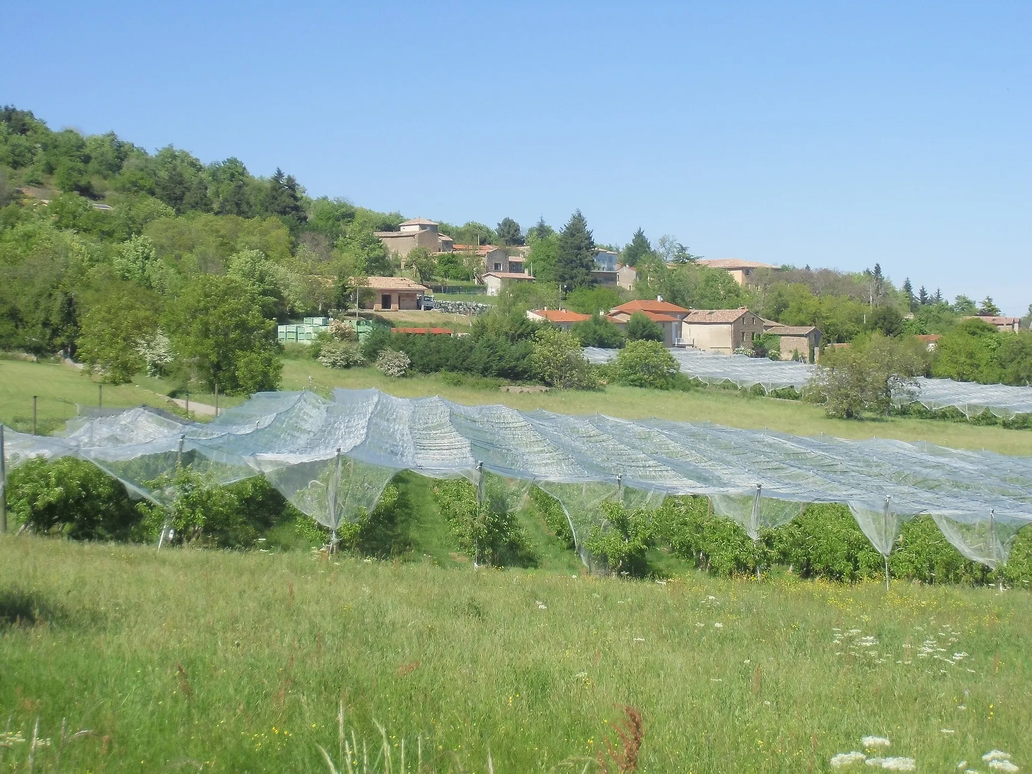 Photo showing: Le hameau du Buisson, appartenant à la commune de Véranne.