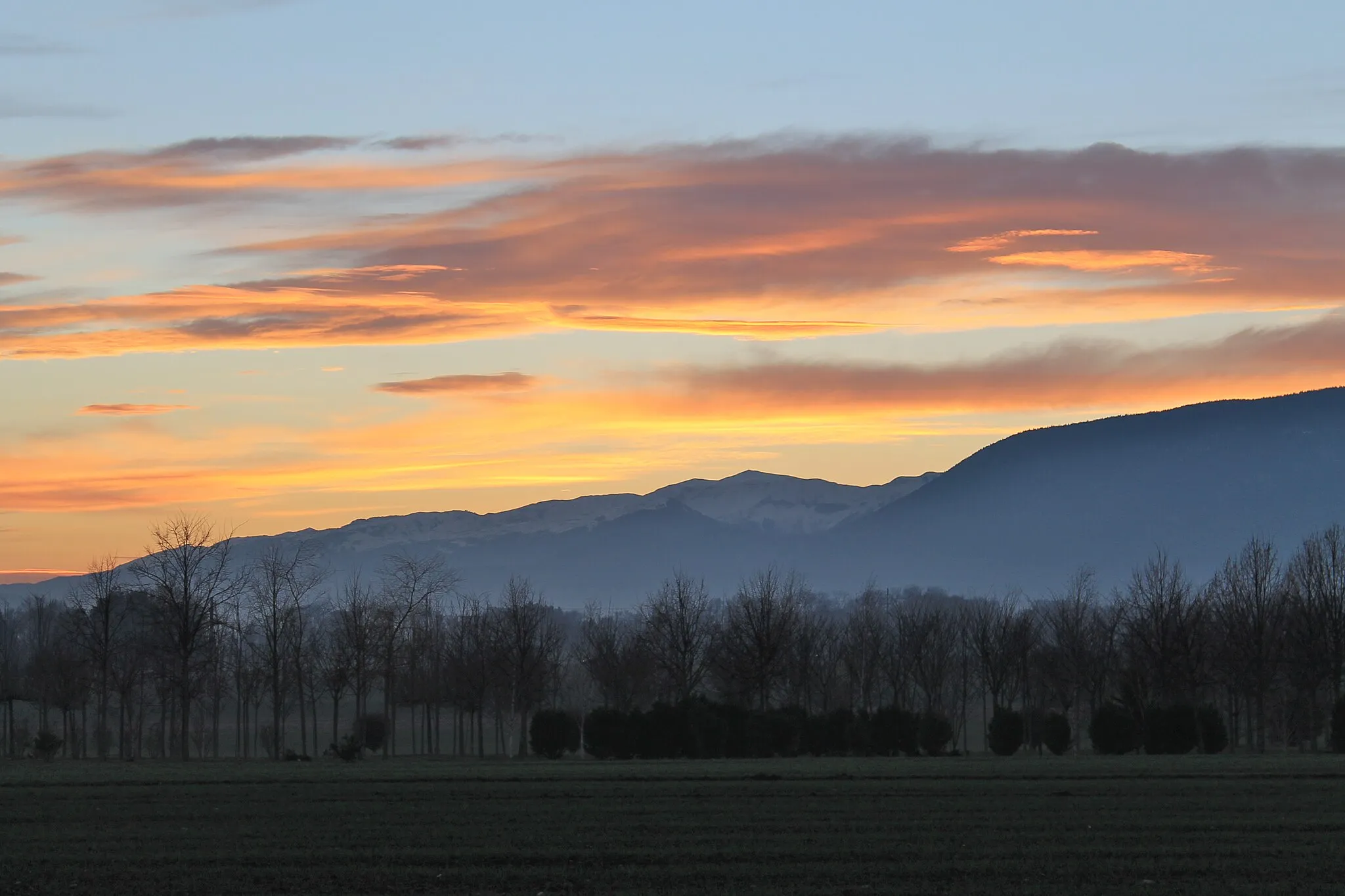 Photo showing: Coucher de Soleil dans le canton de Vaud