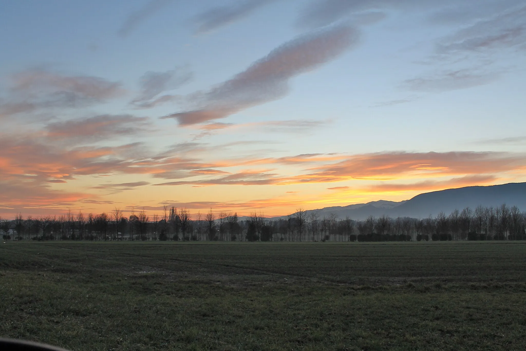 Photo showing: Coucher de Soleil dans le canton de Vaud