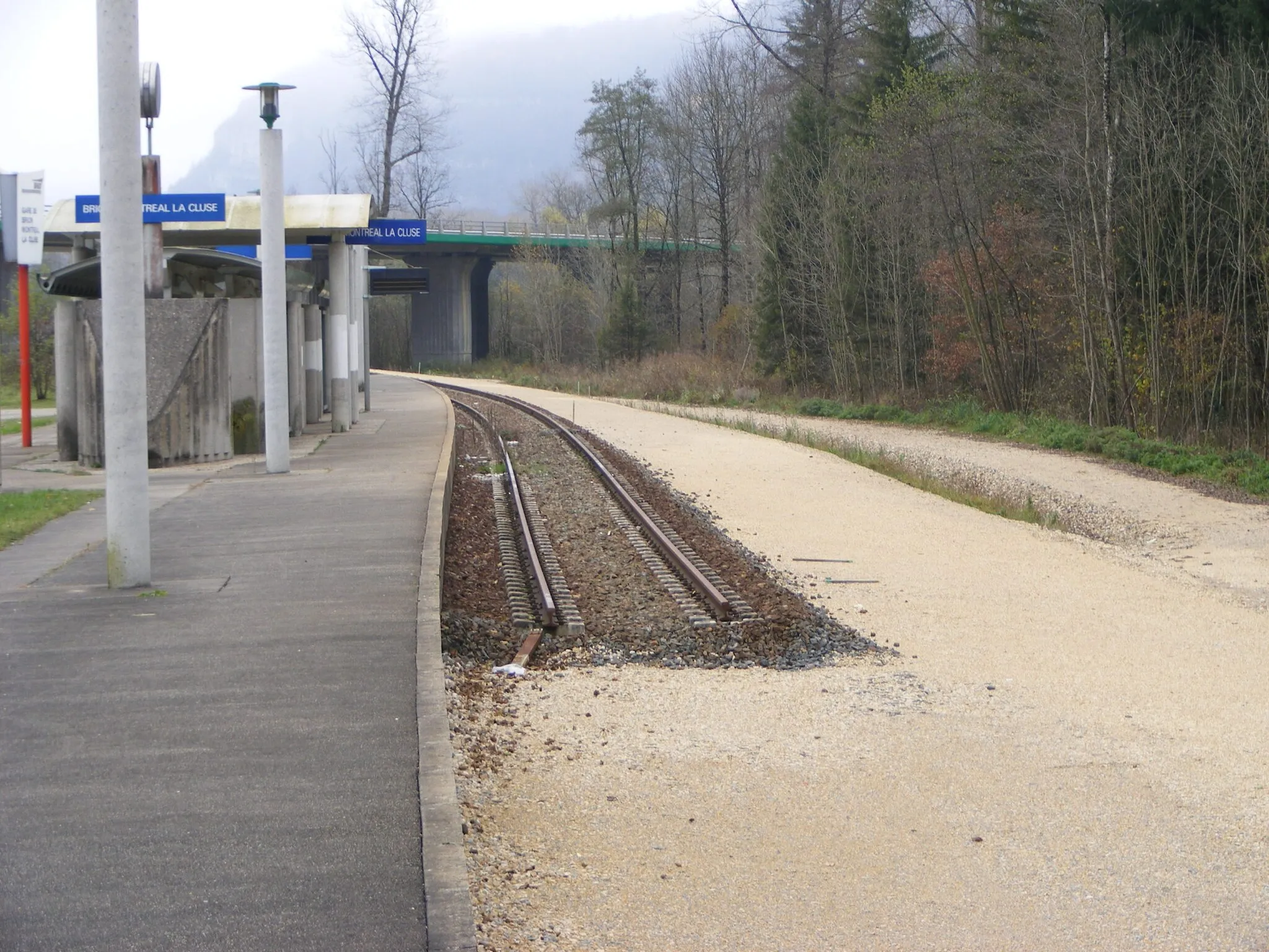 Photo showing: Brion Montreal la Cluse station currently disused