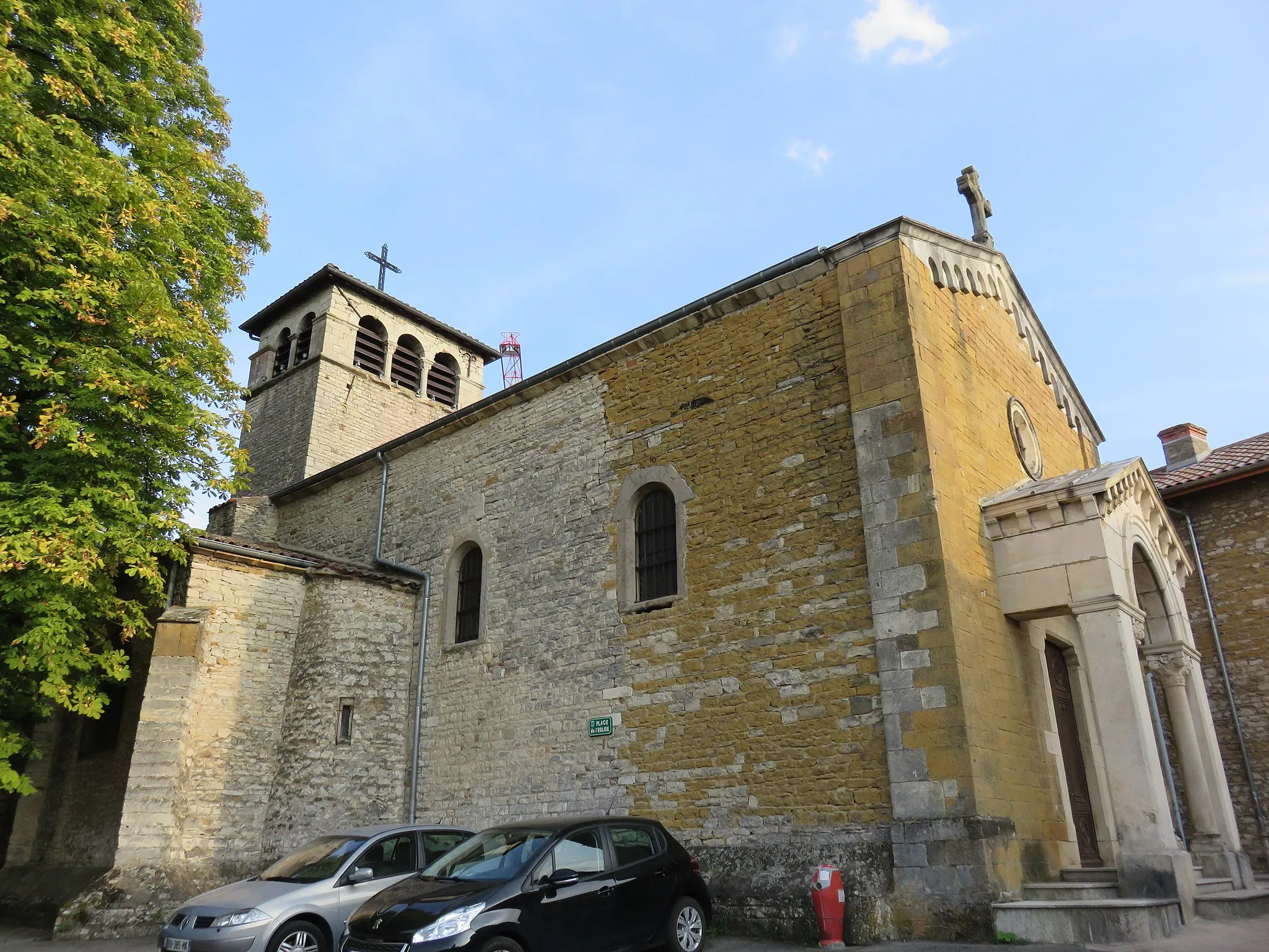 Photo showing: Église Saint-Barthélemy de Marcilly-d'Azergues (Rhône, France).