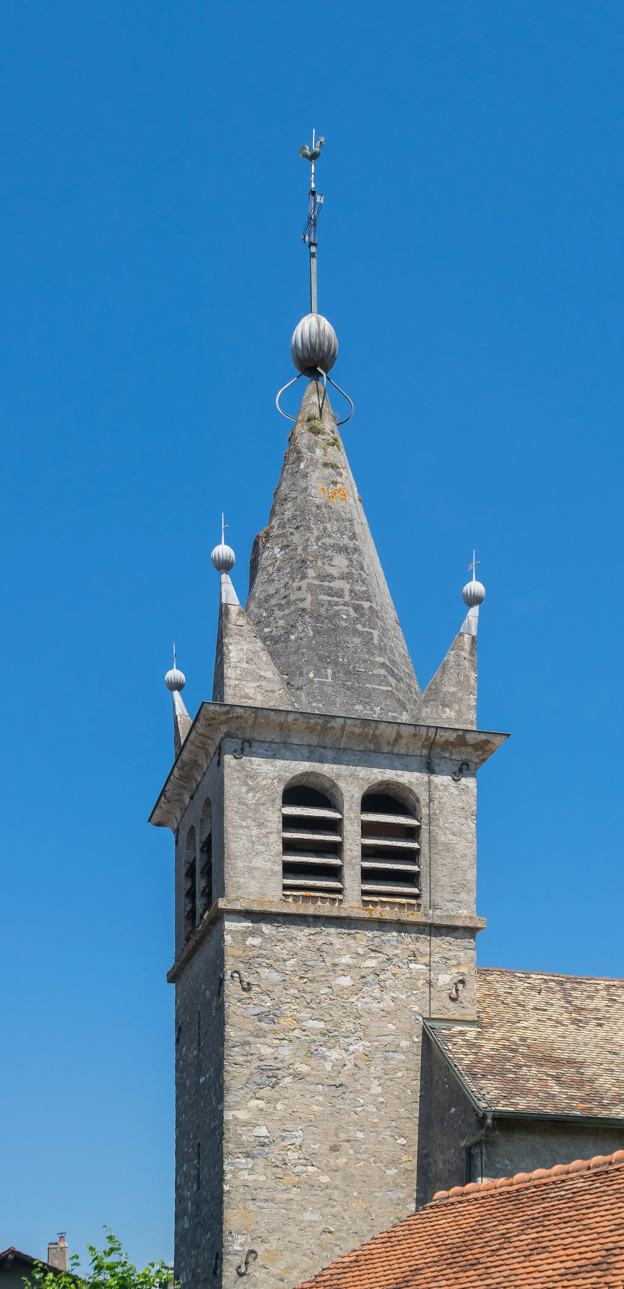 Photo showing: Bell tower of the Saint Martin church in Nernier, Haute-Savoie, France