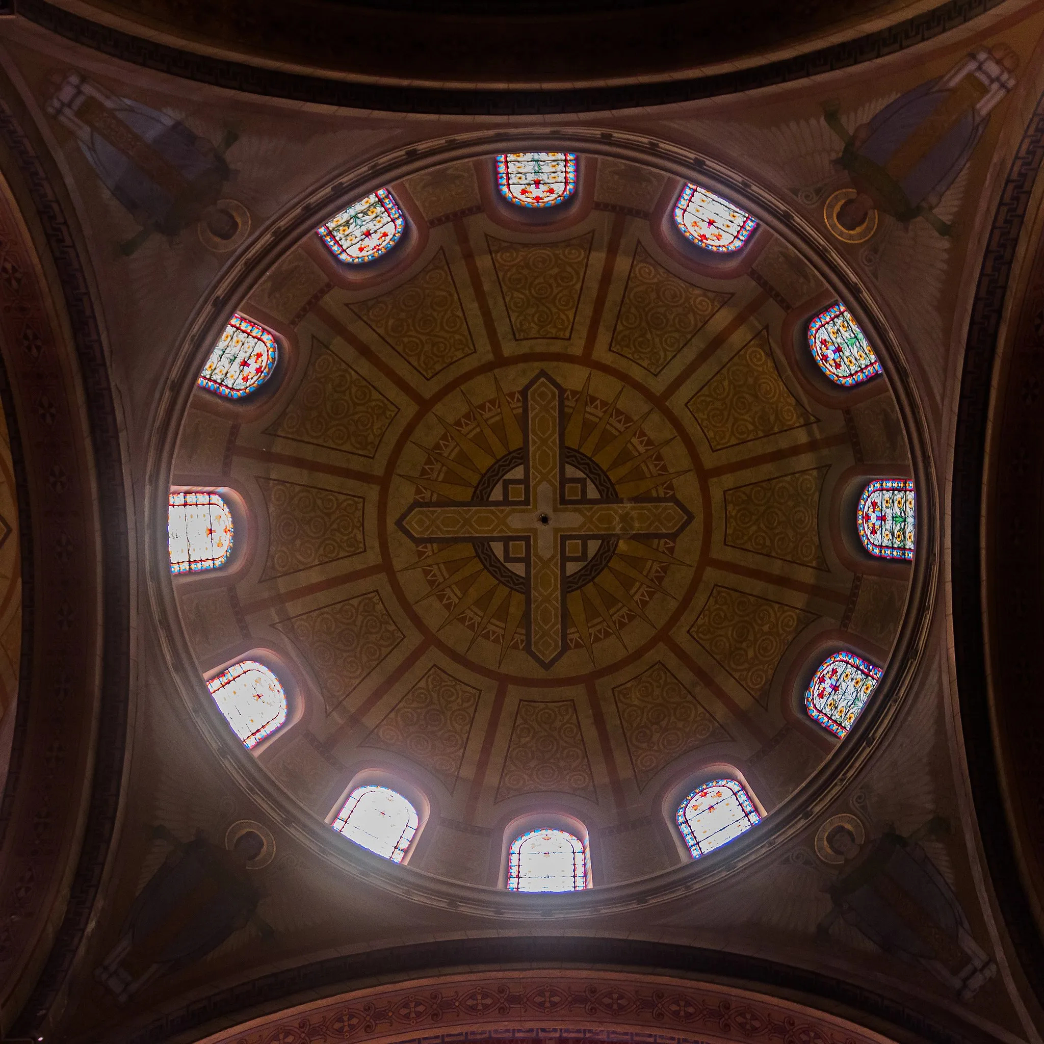 Photo showing: Central dome of the church Sainte Marie