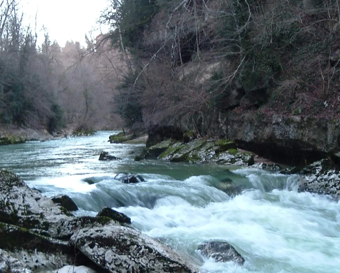 Photo showing: La Valserine à Bellegarde (Ain)