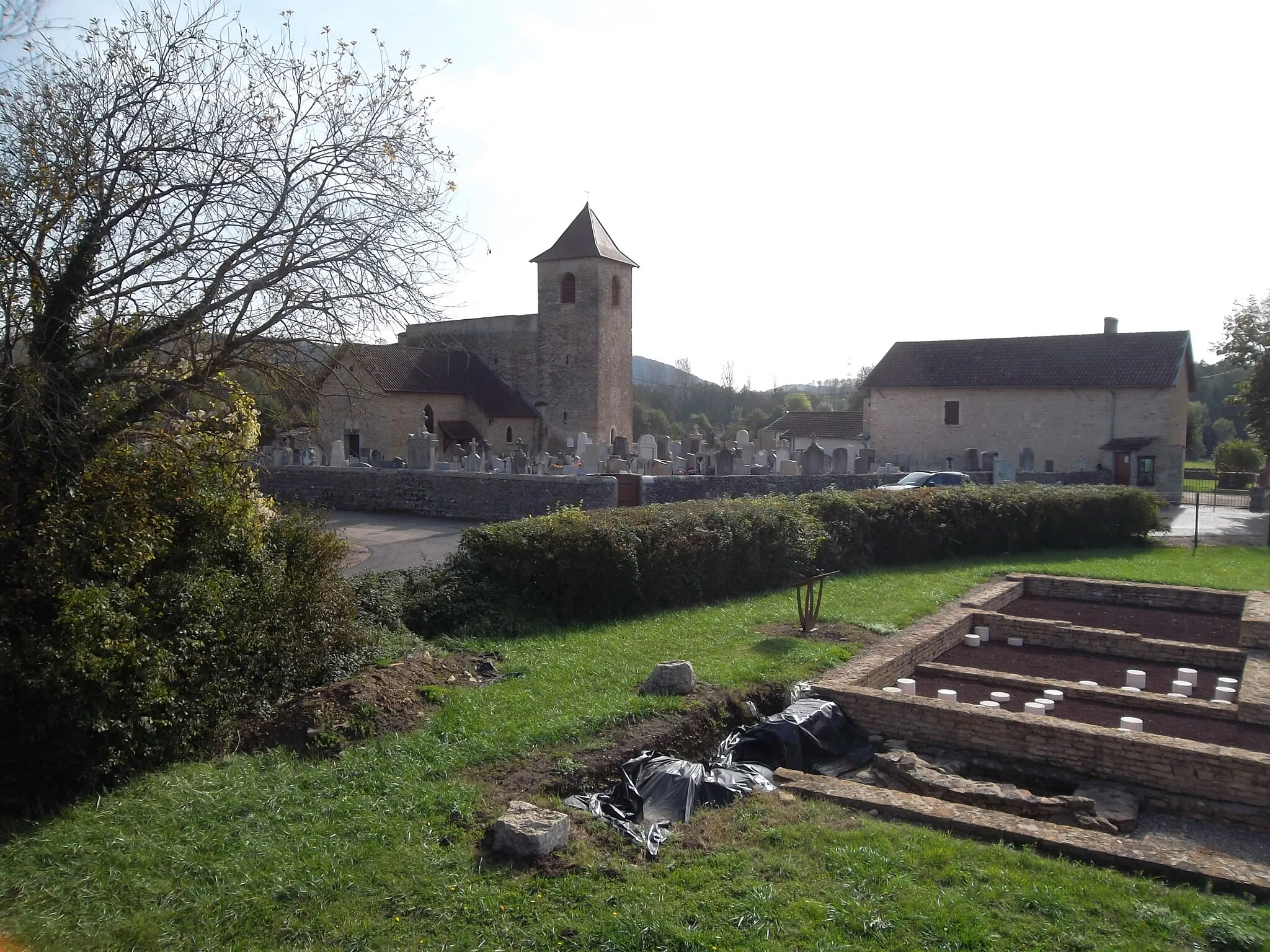 Photo showing: Villa gallo-romaine (vestiges) de Saint-Romain-de-Jalionas.