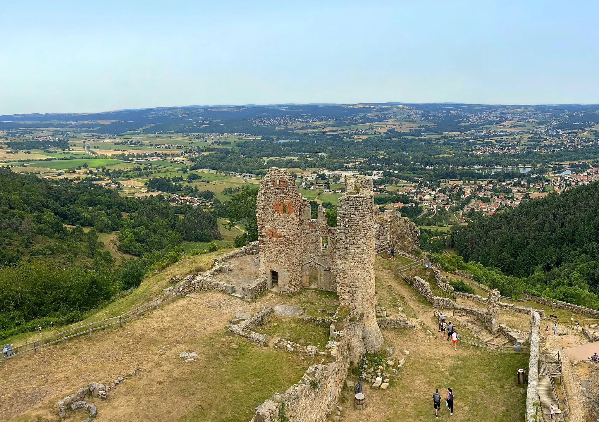 Photo showing: Bas-en-Basset depuis le Château de Rochebaron