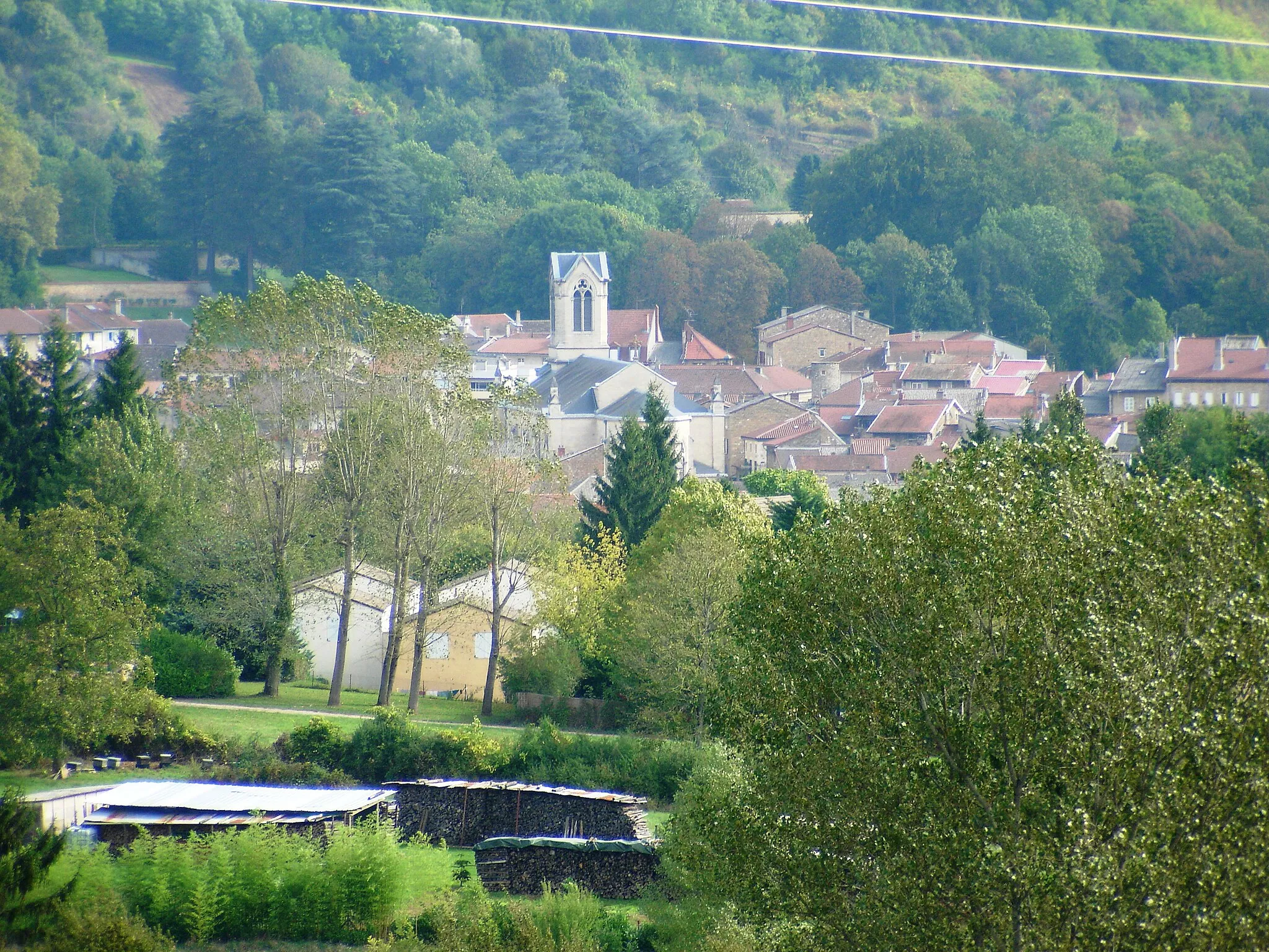 Photo showing: Vue du centre de LAGNIEU (01150-FRANCE)