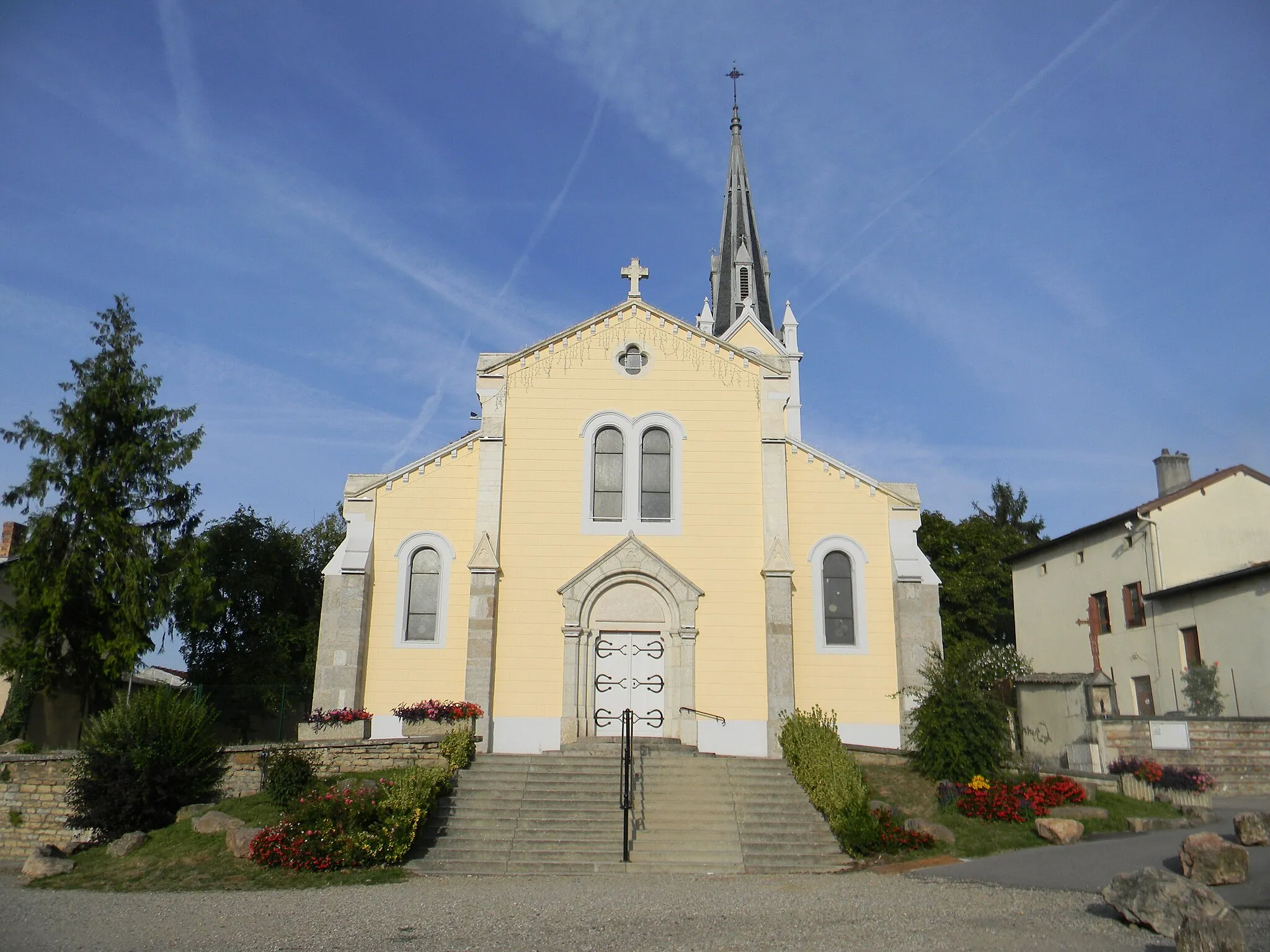 Photo showing: Église de Jonage.