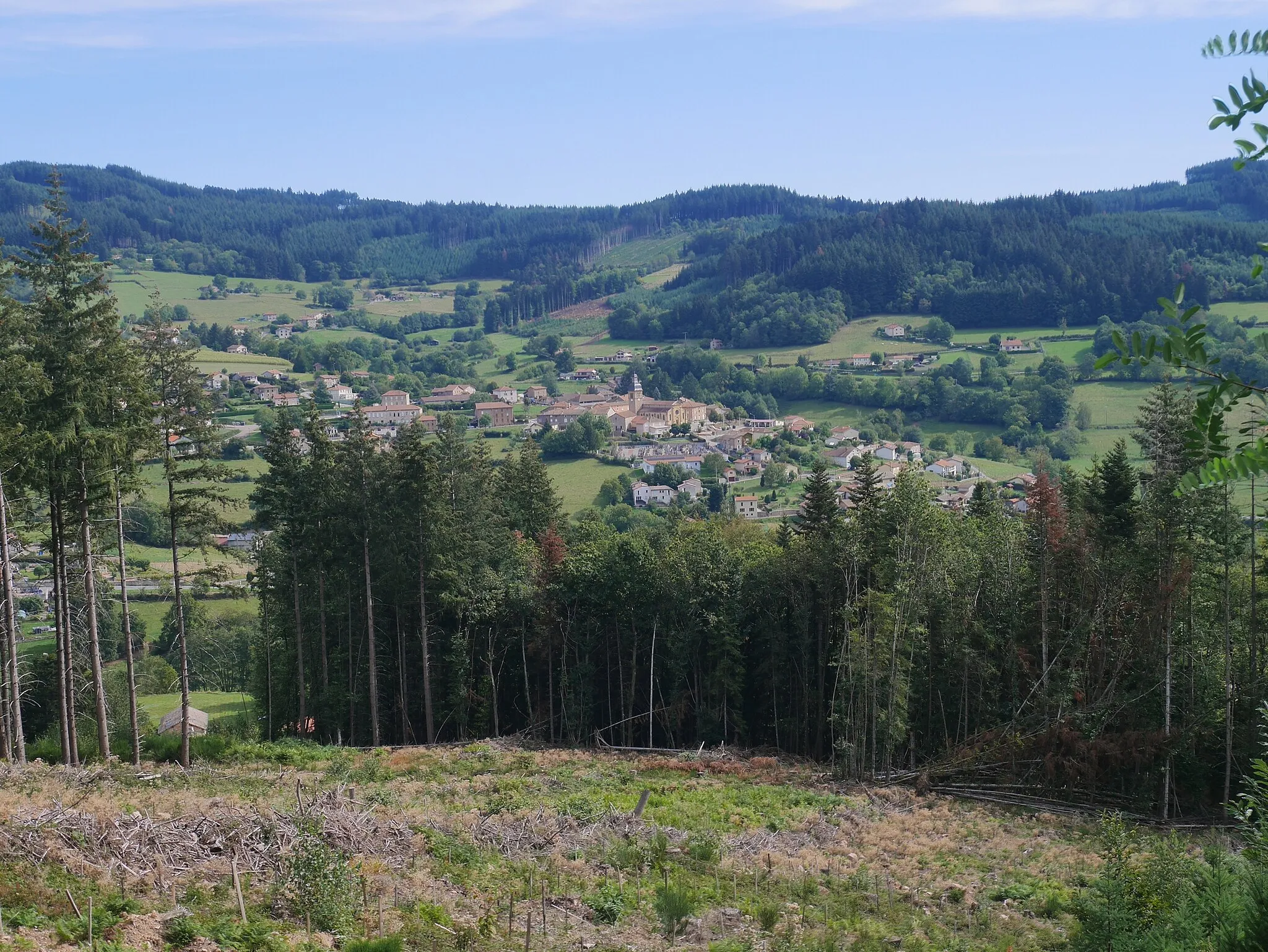 Photo showing: Vue de La Ville (commune de Cours, Rhône)