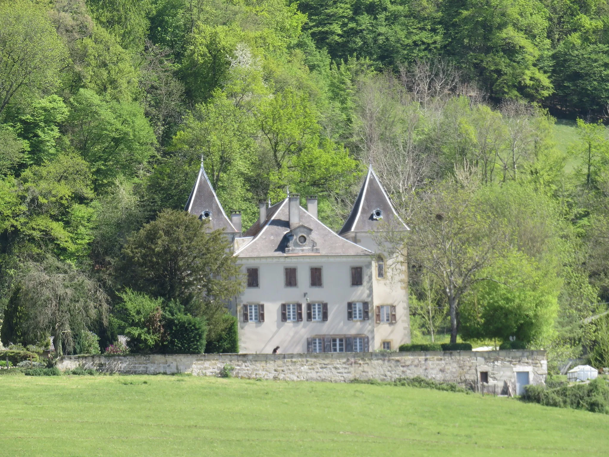 Photo showing: Le Château de Pieullet (Marcellaz-Albanais, France) le 16 avril 2020.
