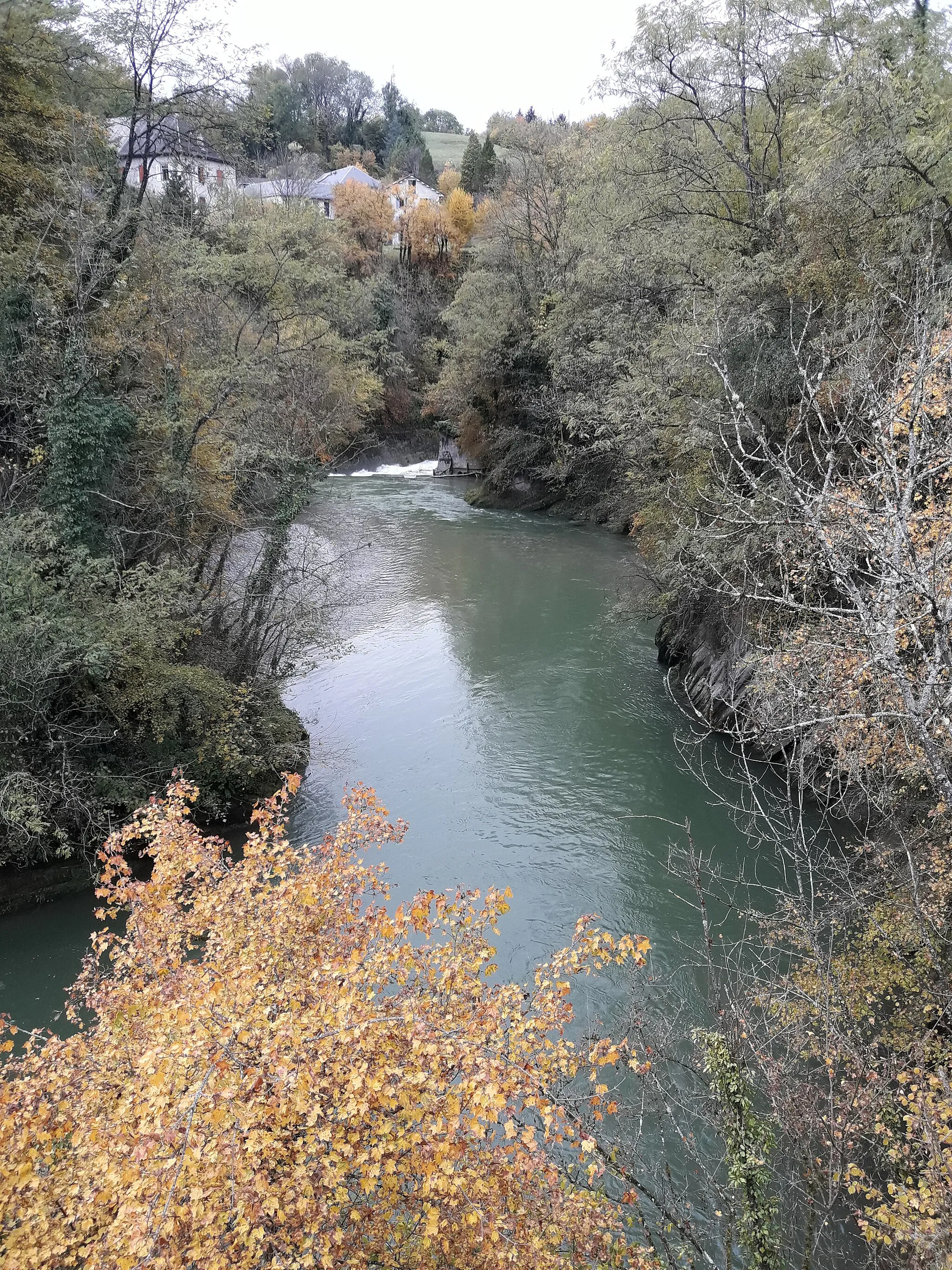 Photo showing: Alby-sur-Chéran, the Chéran, downstream view from the Pont-Vieux