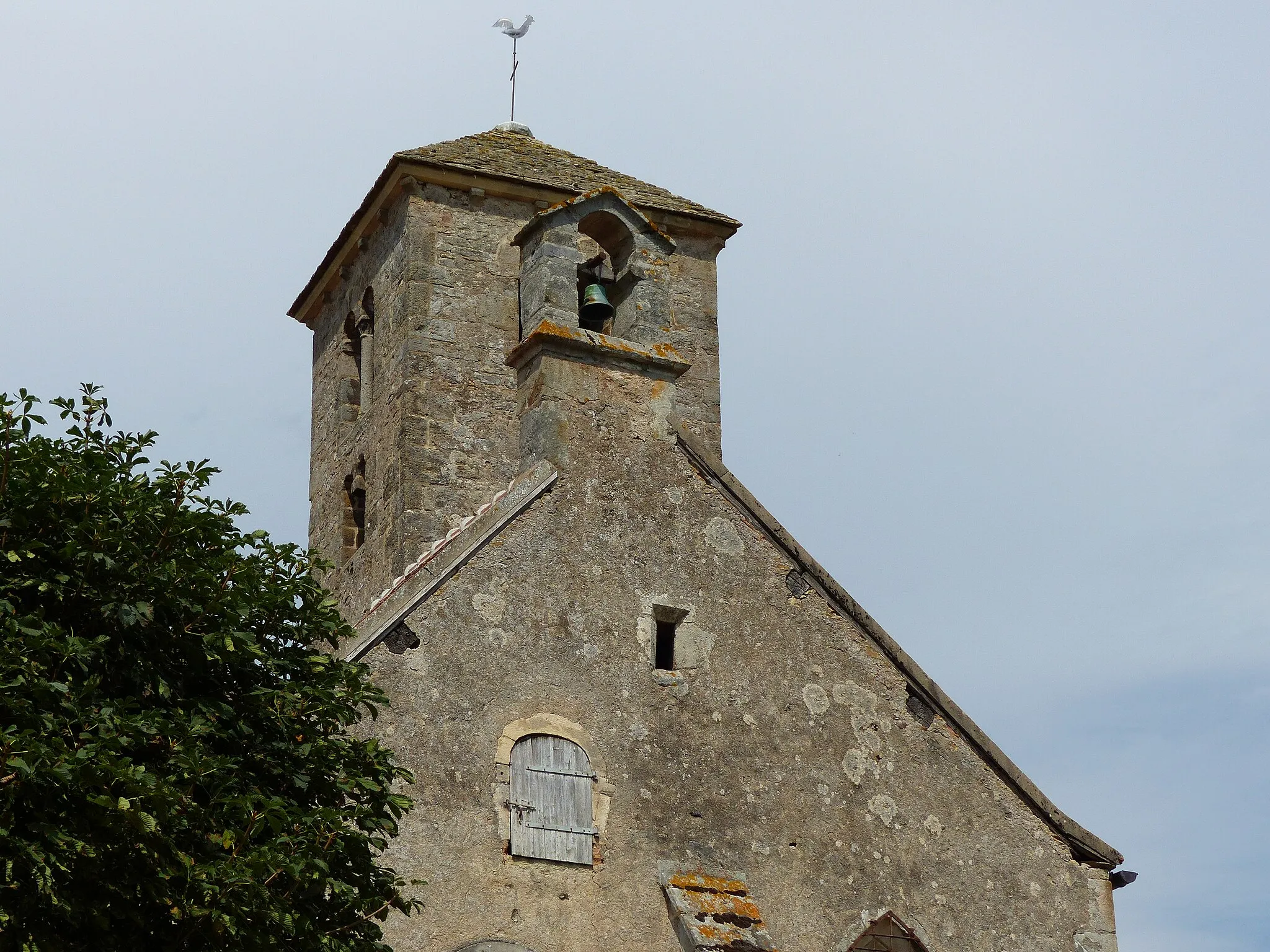 Photo showing: Eglise de Saint-Huruge (71) - Clocher