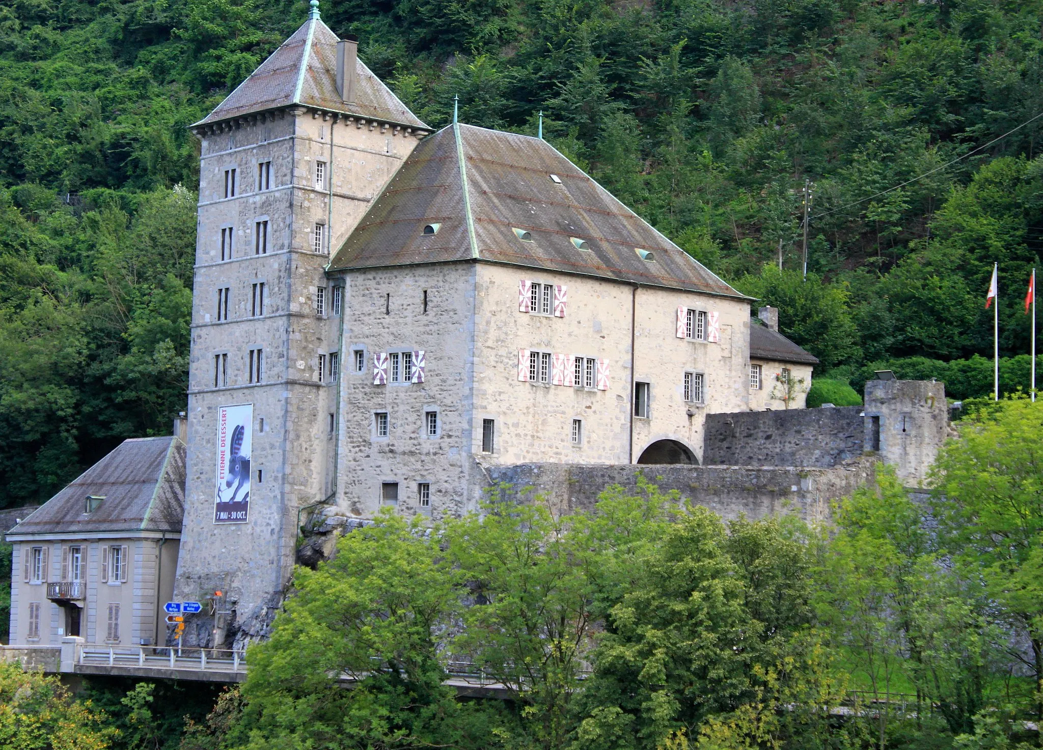 Photo showing: Suisse, canton du Valais, Saint-Maurice, Château.