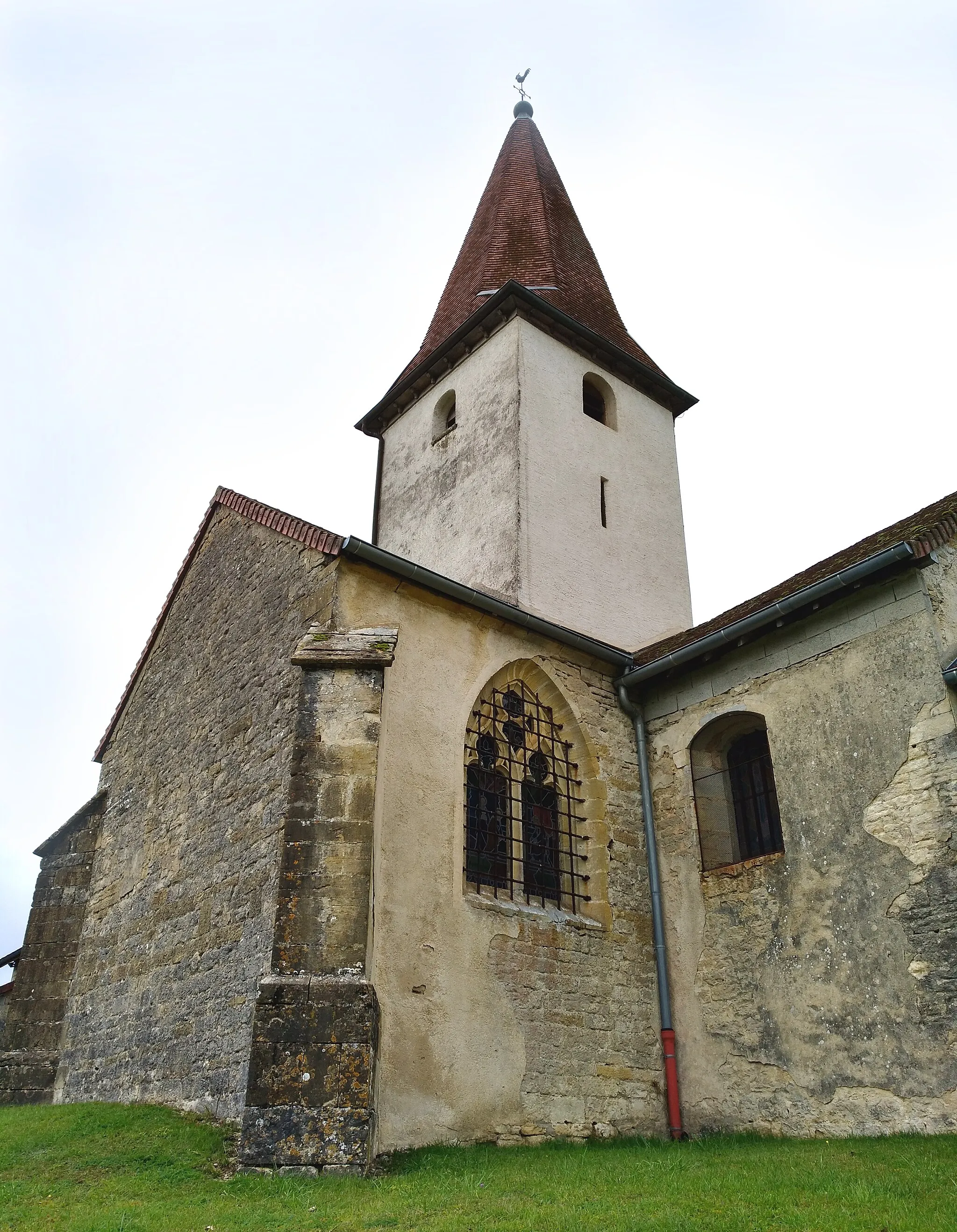 Photo showing: Clocher de l'église Saint-Just de Chambéria (Jura, France).