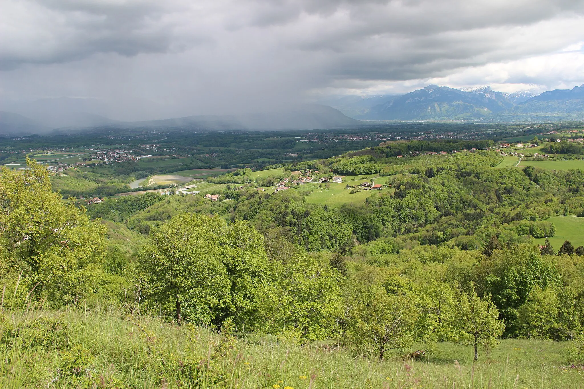 Photo showing: Panoramic view from Crêt du Chable