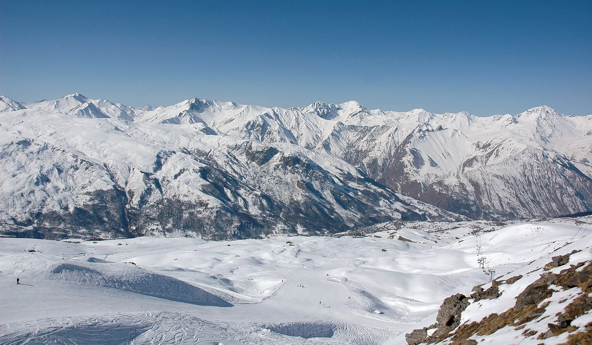 Photo showing: Belleville Valley from Tougnète