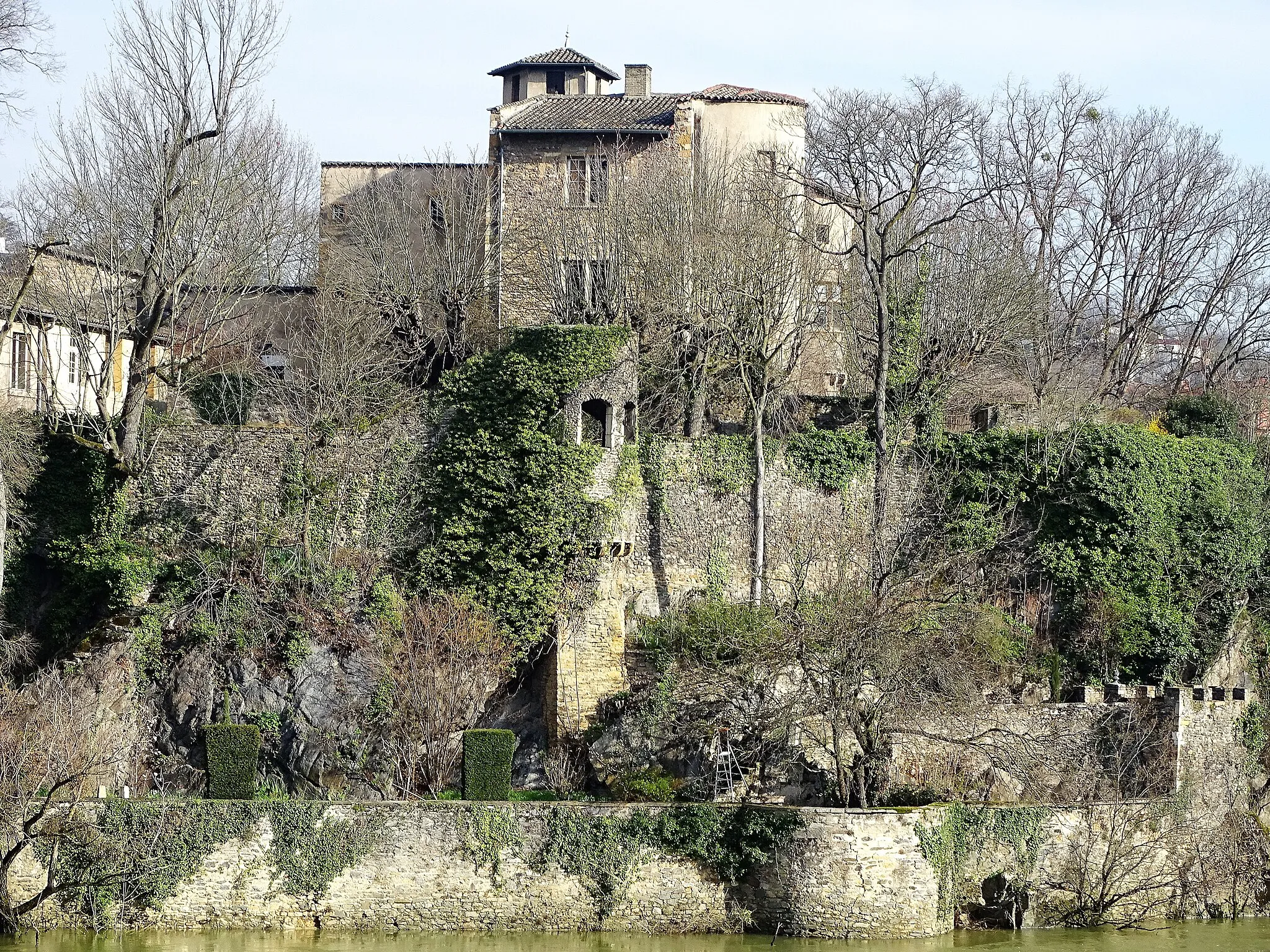 Photo showing: Ile Barbe Le Chatelard vue générale depuis le quai rive gauche