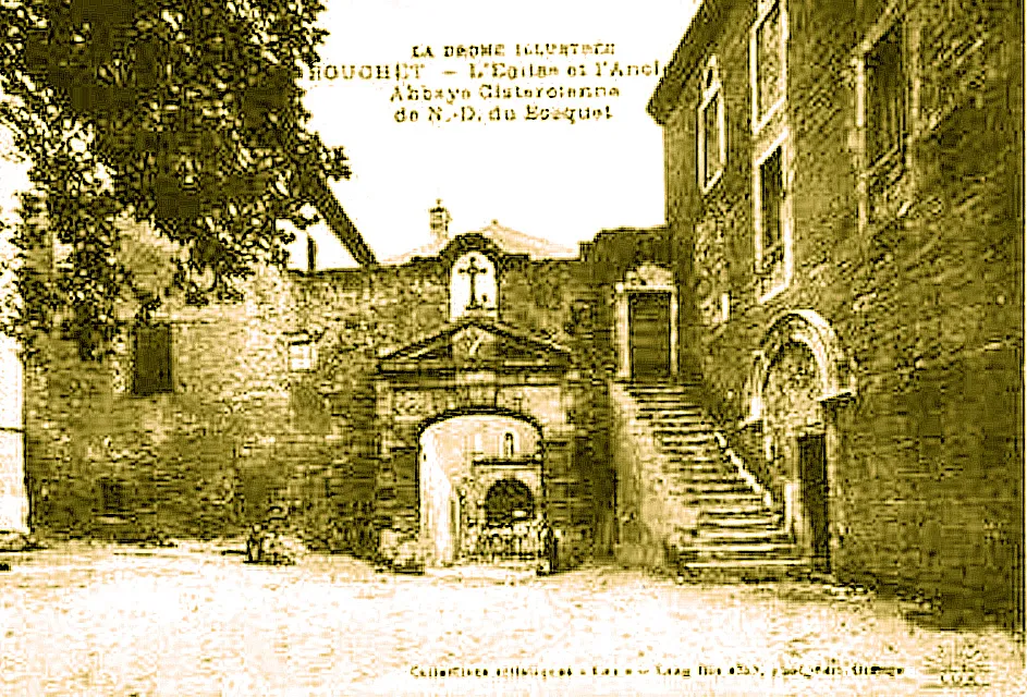 Photo showing: L'Abbaye cistercienne de Bouchet au début du XXe s