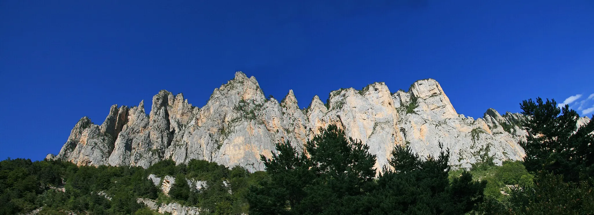 Photo showing: Têtes de l'Agnelet vues du Cirque d'Archiane - Août 2011