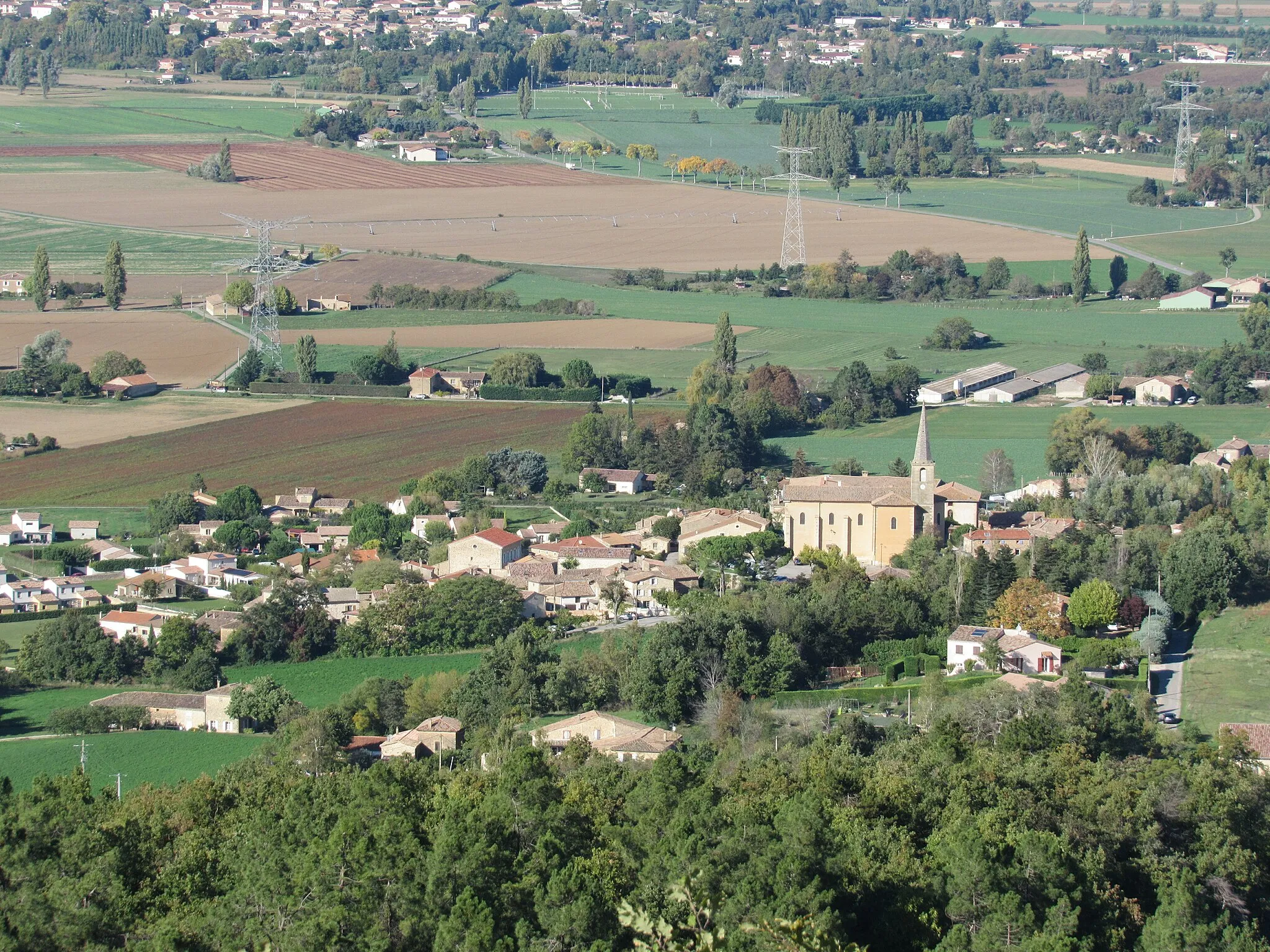 Photo showing: Le village vu depuis la Vierge de Miéry