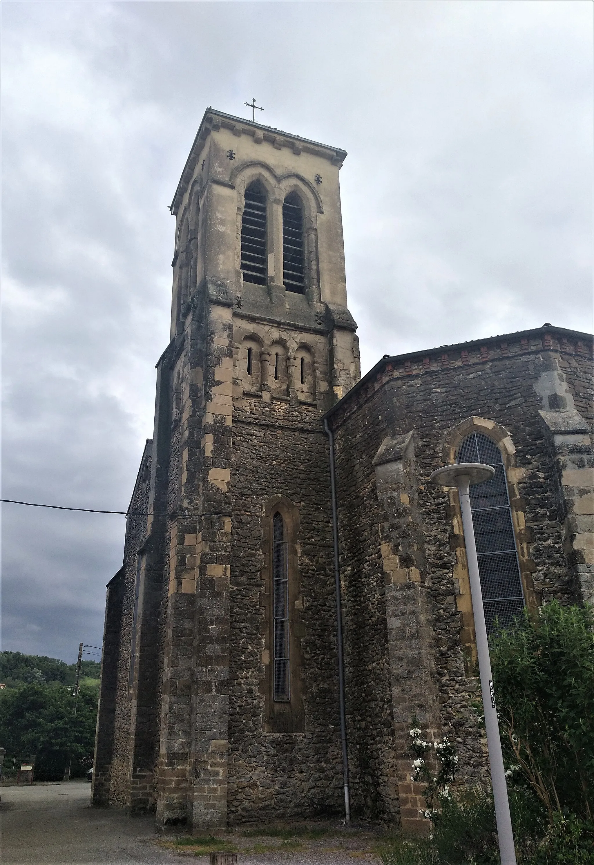 Photo showing: Clocher de l'église de Saint-Michel-sur-Savasse, dans la Drôme.