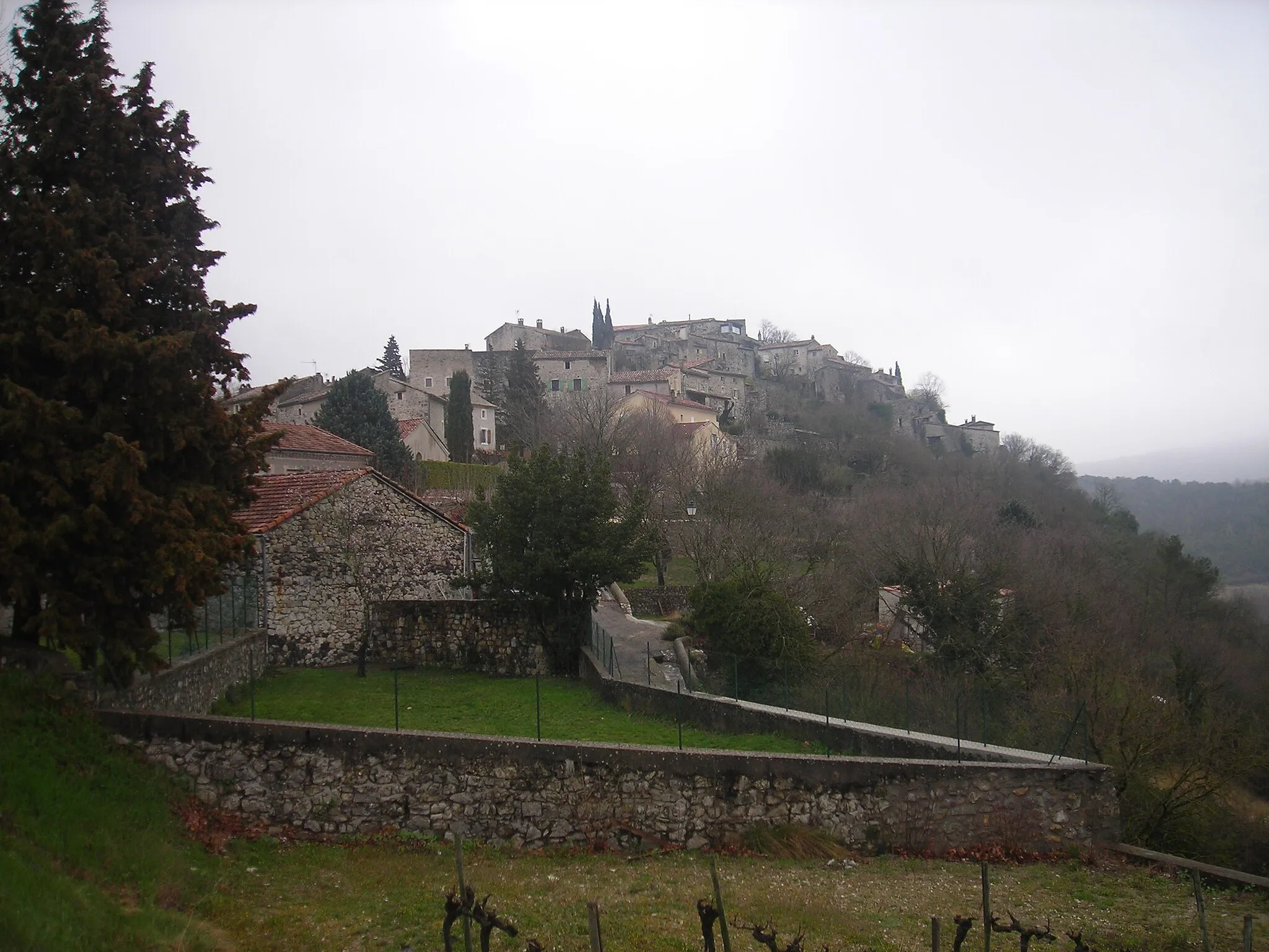 Photo showing: Village Saint-Thomé, Ardèche landscape, France