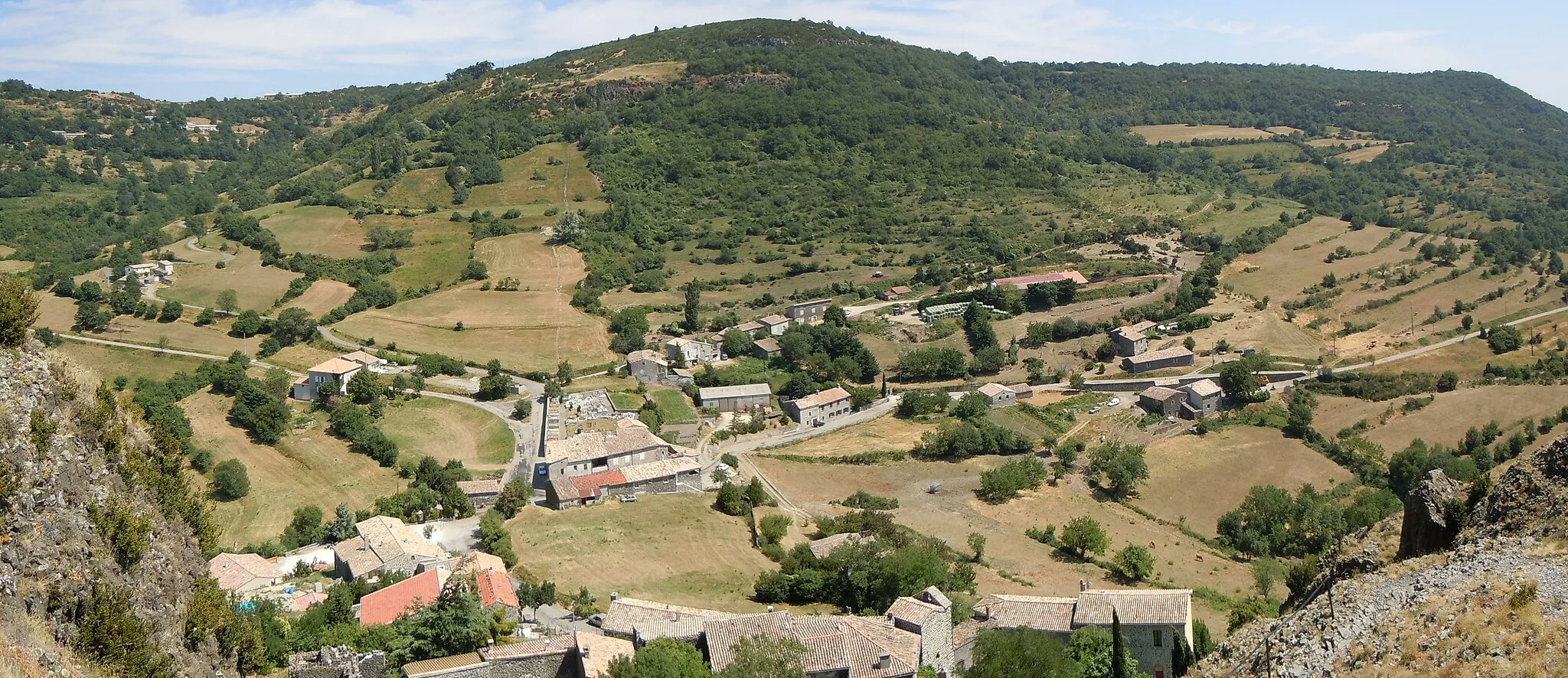 Photo showing: Sceautres : Panorama depuis le sommet du Neck - Ardèche - France