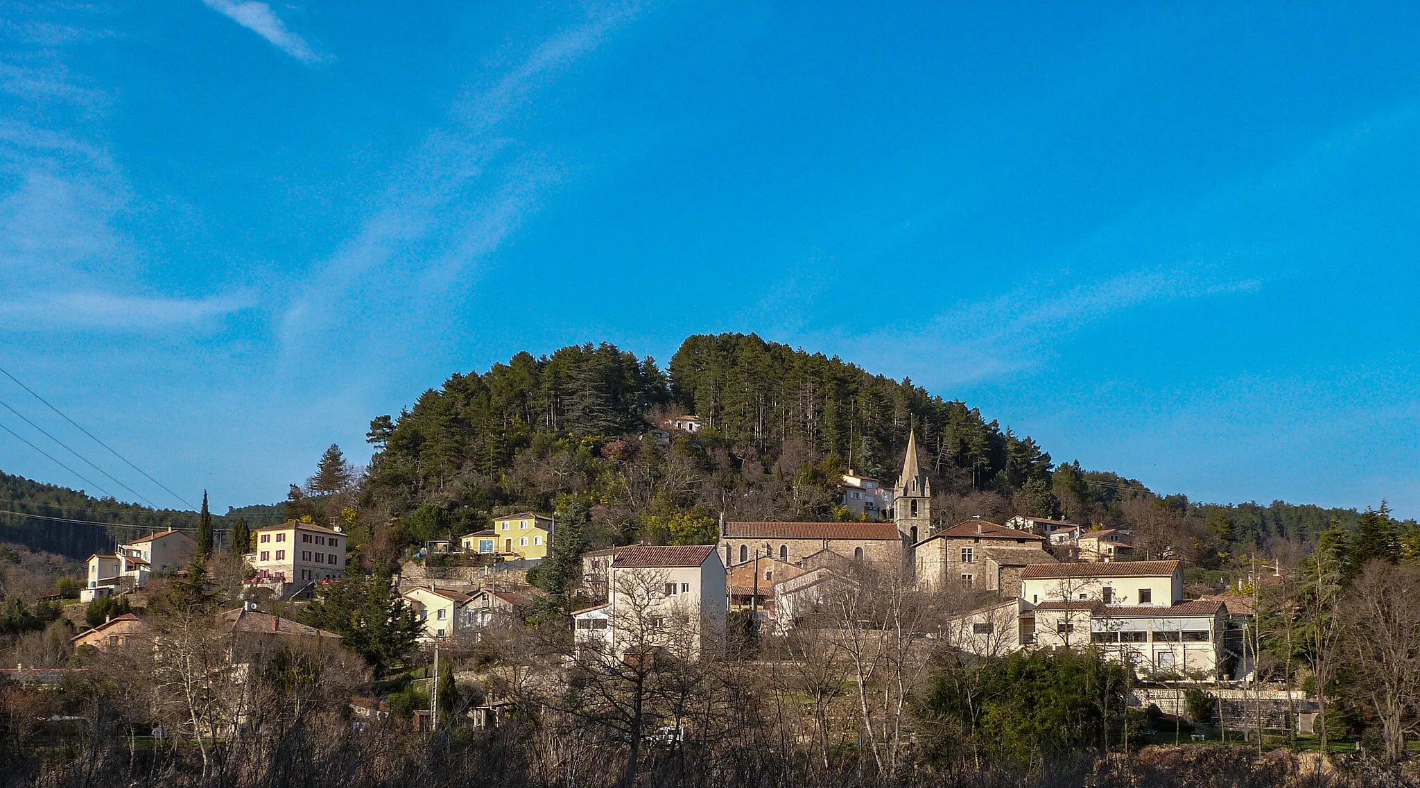 Photo showing: Village d'Ucel le 1er mars 2023.