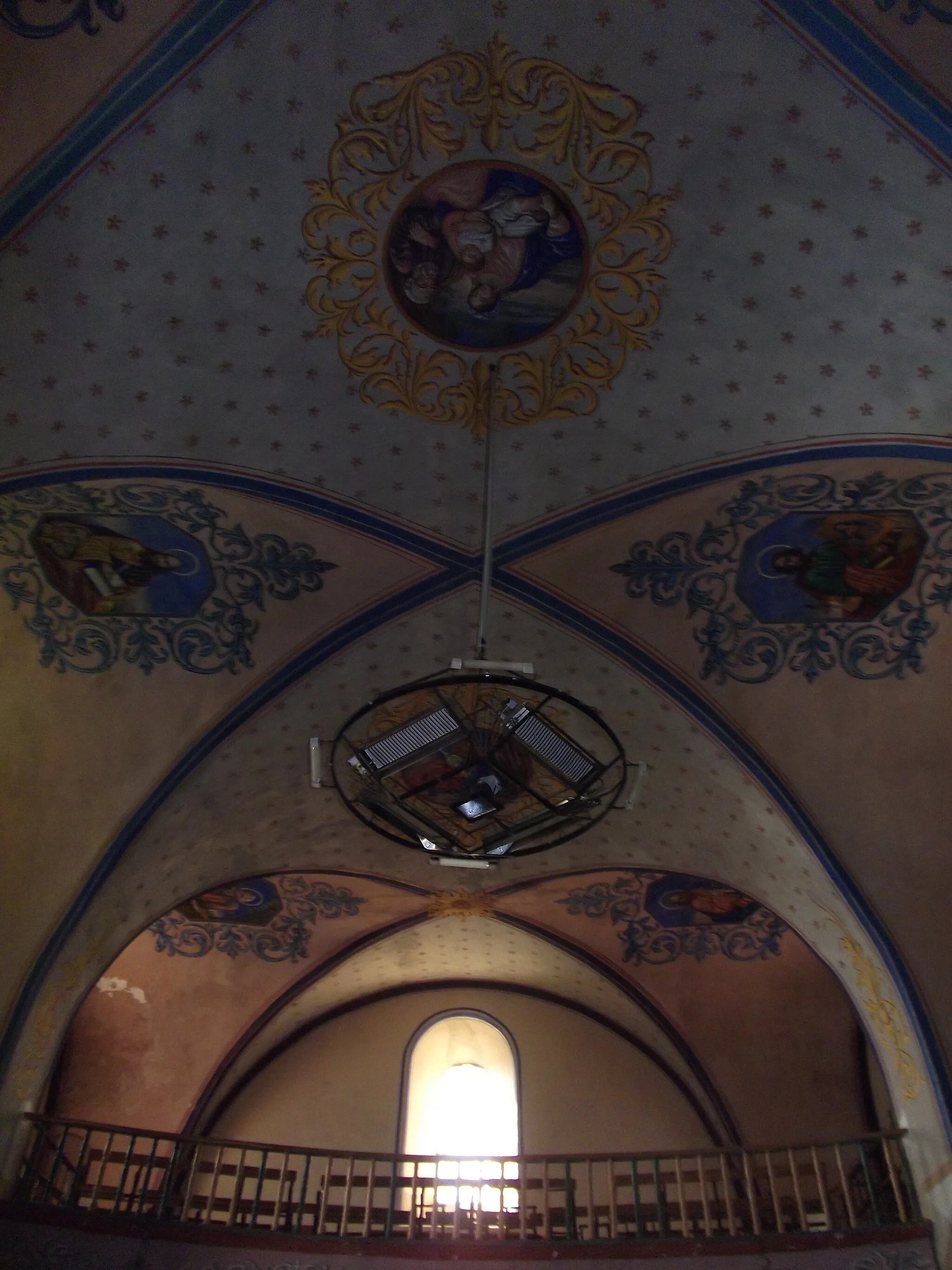 Photo showing: Fresques au plafond de l'église de Saint-Andéol-de-Vals